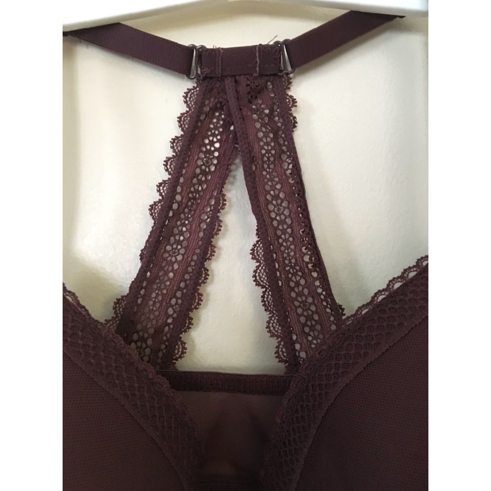 Vintage Auden The Ace Demi Lightly Lined Racerback Front Closure Purple 32A Bra Women Size ONE SIZE - 4 Thumbnail