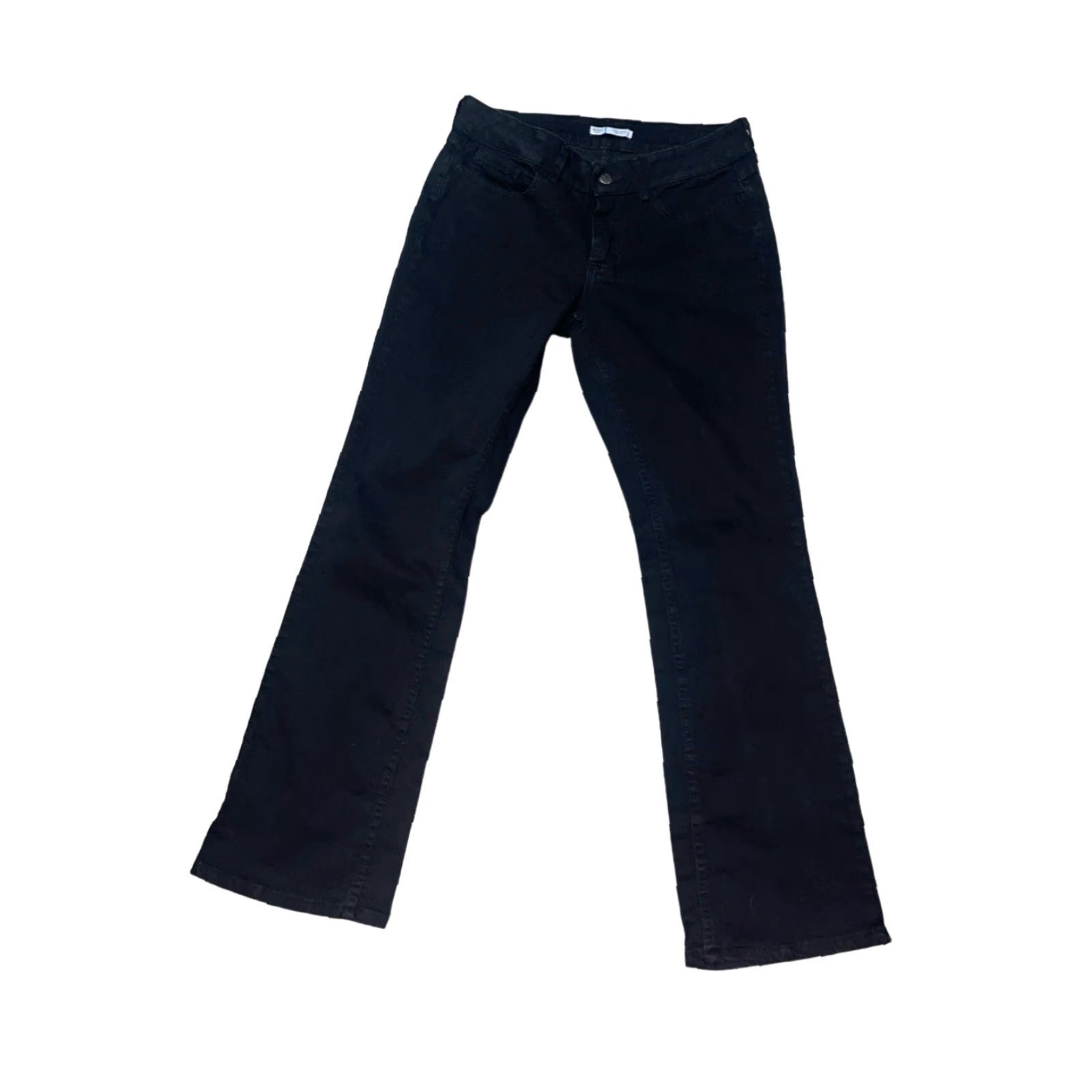 Lee Lee Riders By Lee Women's Jeans 10 M Mid Rise Straight Black Stretch Denim 32x32 Size 32" / US 10 / IT 46 - 3 Thumbnail
