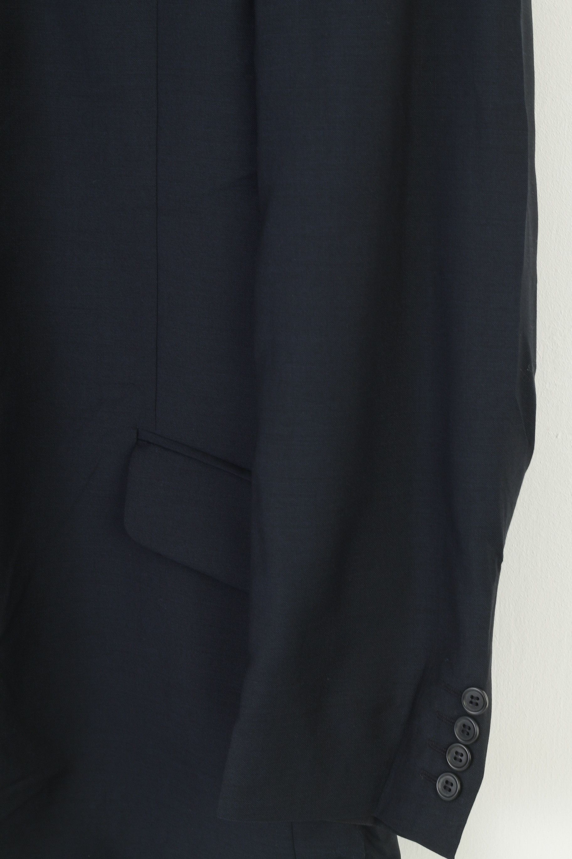 Daniel Hechter Daniel Hechter Paris Men 42 Blazer Navy Wool 10923 Size 42R - 3 Thumbnail