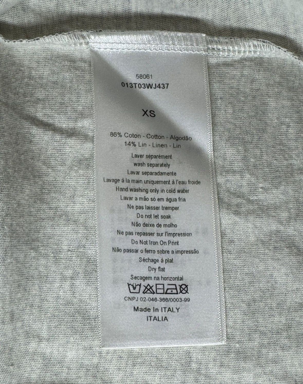 Dior CHRISTIAN DIOR Gray L'etoile Printed T-shirt Size XS / US 0-2 / IT 36-38 - 7 Thumbnail