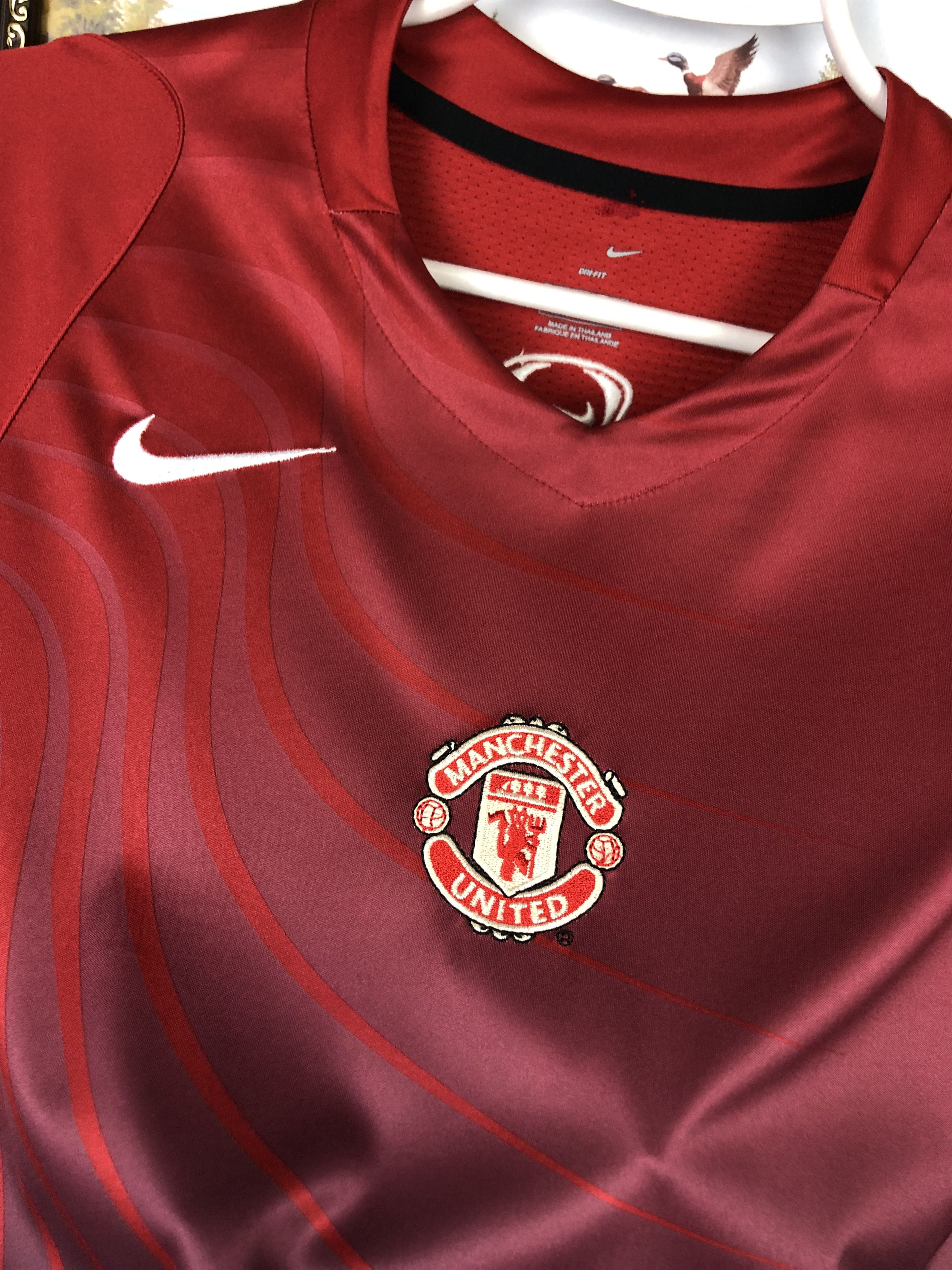 Nike Vintage Nike Manchester United Football Shirt Train Tee Hype Size US L / EU 52-54 / 3 - 3 Thumbnail