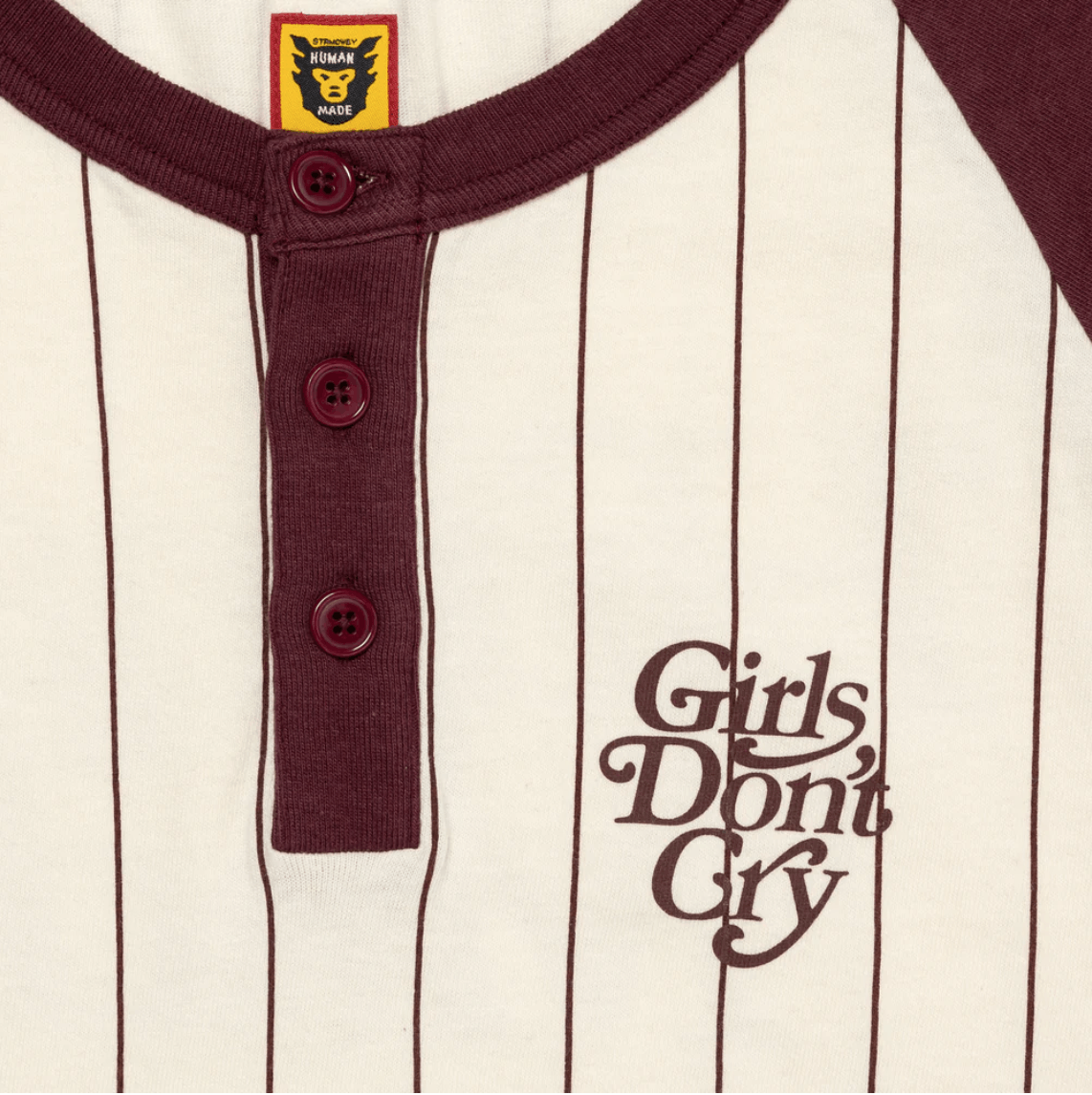 Girls Don't Cry × Human Made Baseball 3/4 Shirt Size US XXL / EU 58 / 5 - 3 Thumbnail