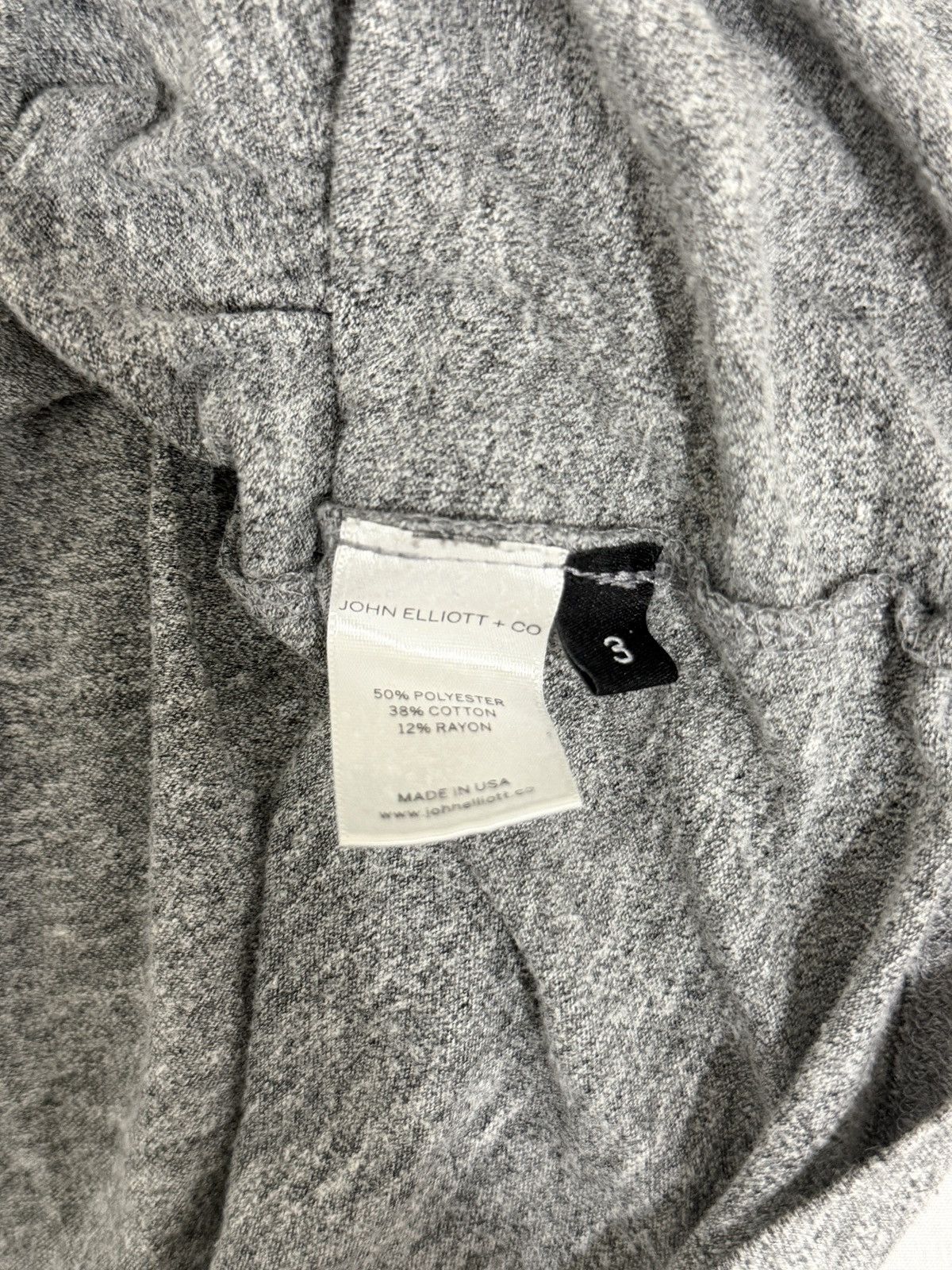 John Elliott John Elliott Curve U-Neck Tee Size US L / EU 52-54 / 3 - 4 Thumbnail