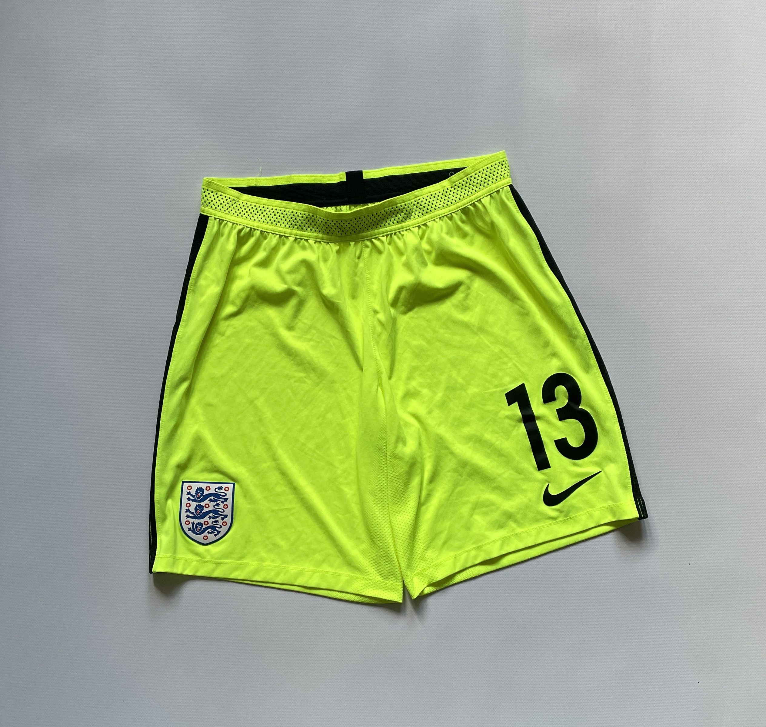 Nike England Goalkeeper Match Worn Shorts Soccer Player Issue Size US 34 / EU 50 - 1 Thumbnail