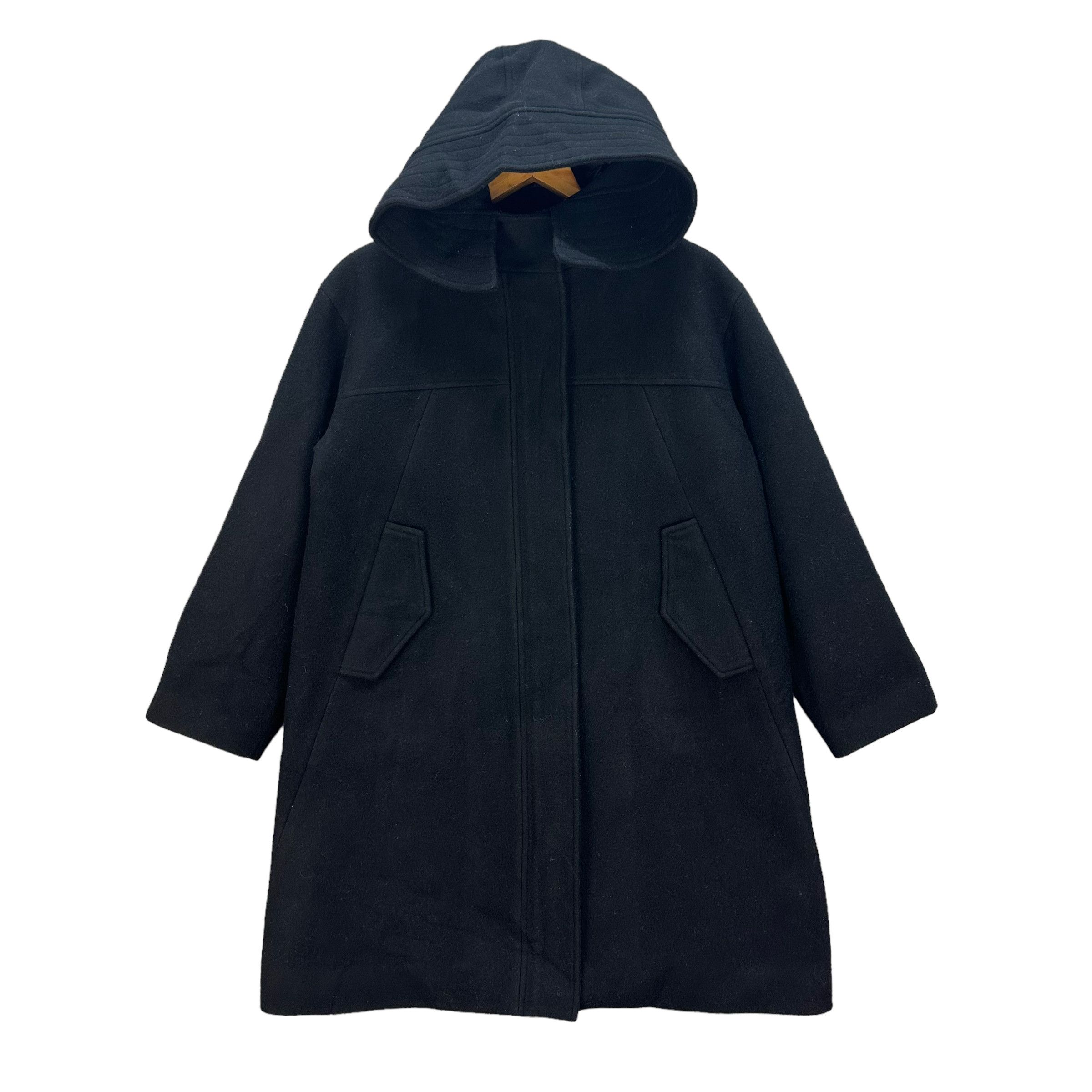Japanese Brand C+ MADE IN JAPAN WOOL HOODED OVERCOAT #7758-168 Size US S / EU 44-46 / 1 - 1 Thumbnail