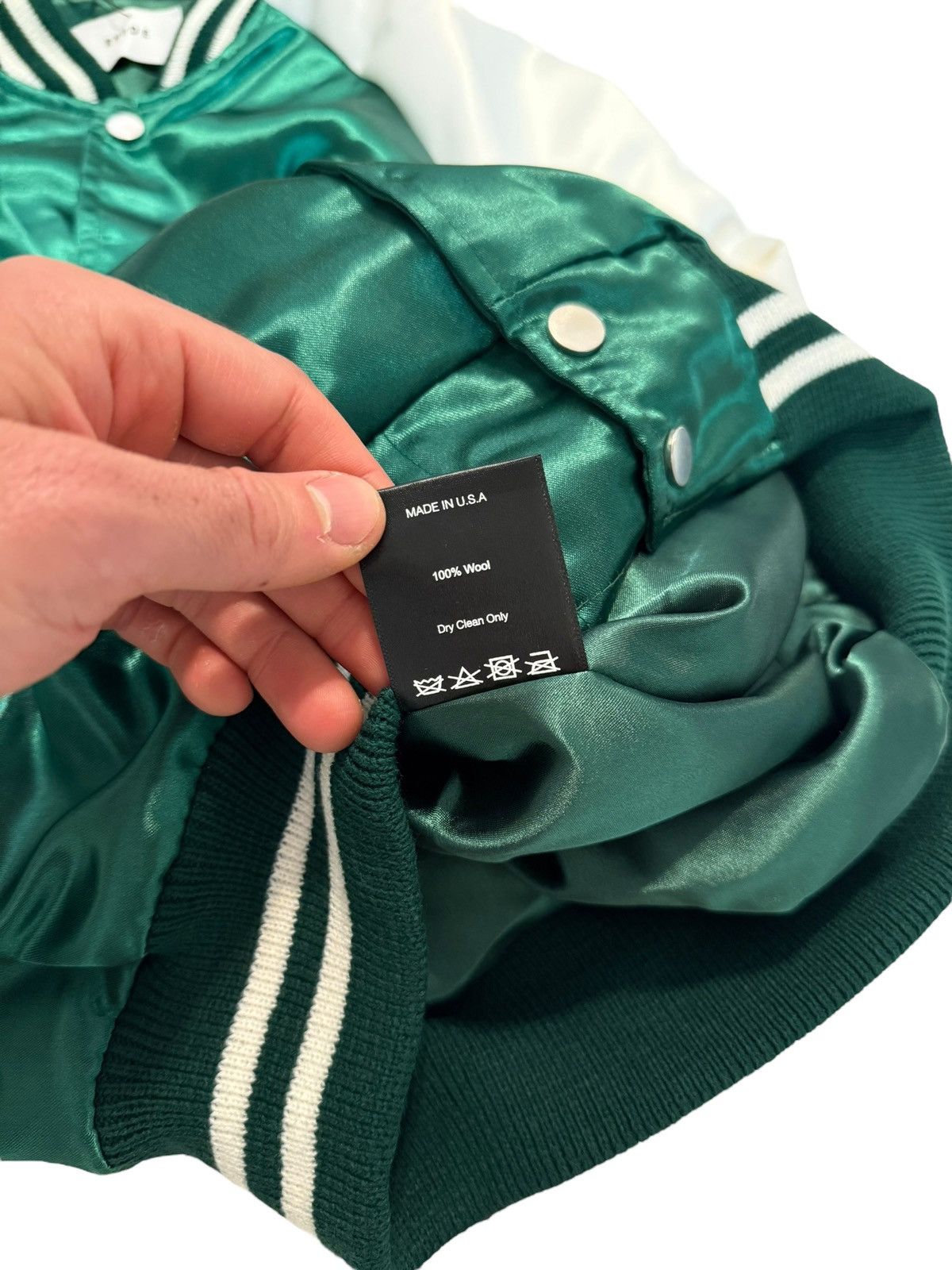 Rhude Rhaider Souvenir Bomber Jacket Green Size US S / EU 44-46 / 1 - 5 Thumbnail