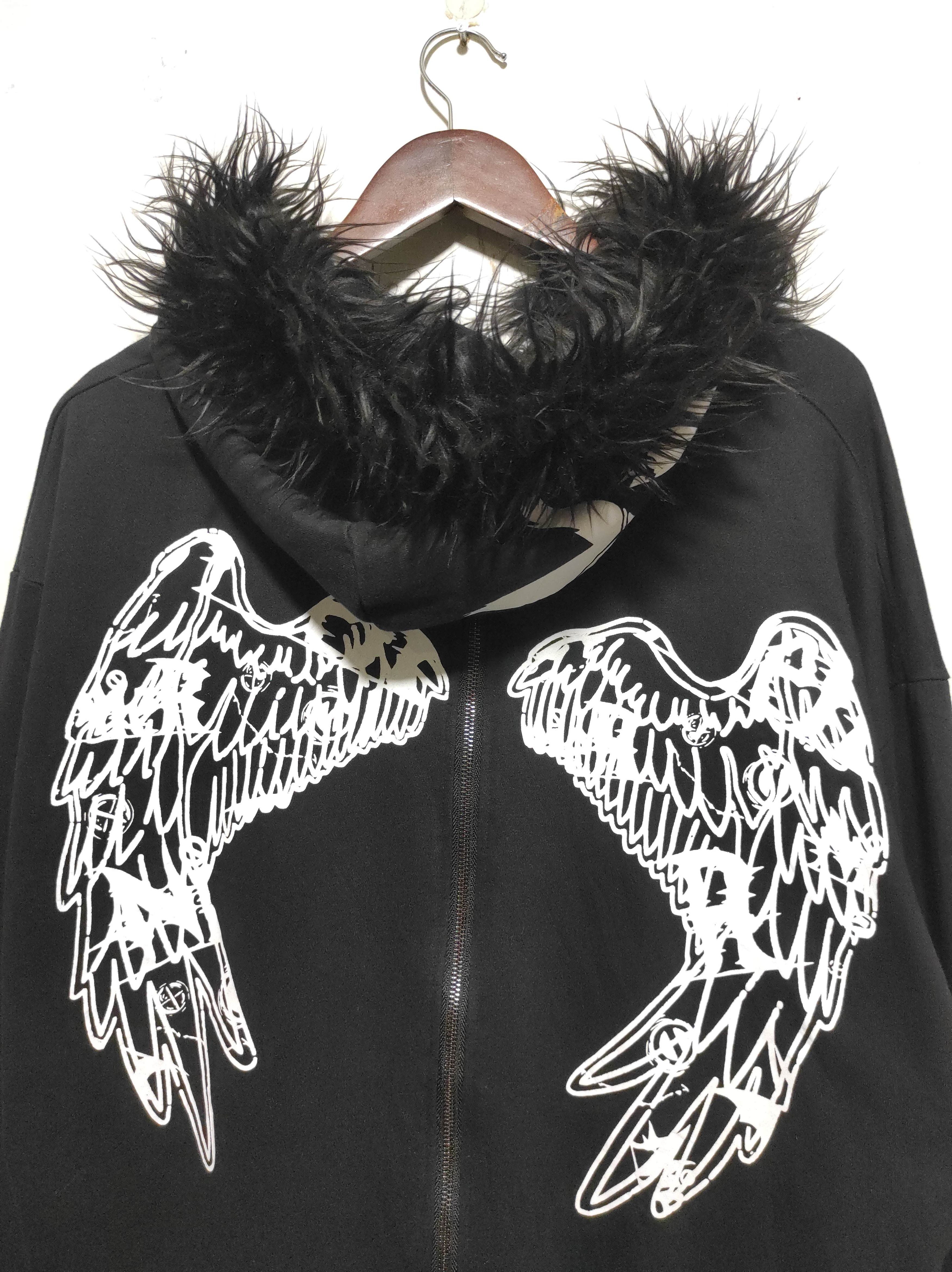 If Six Was Nine Nier Clouting Wings Back Zipper Fur Hoodie LGB i6w9 style Size US XL / EU 56 / 4 - 12 Thumbnail