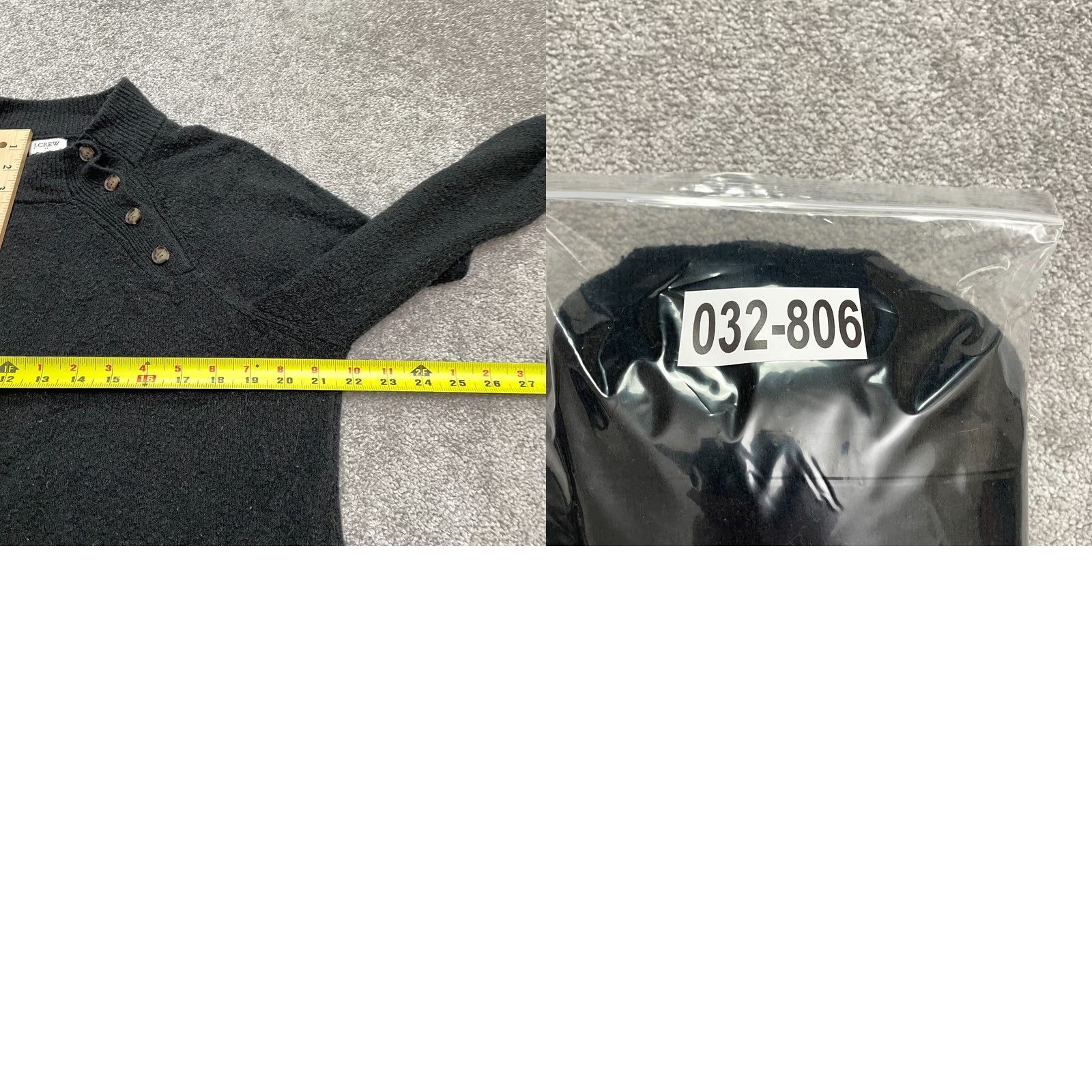 J.Crew J.Crew Wool Blend Pullover Sweater Womens Large Black Buttons Knit Casual Work Size L / US 10 / IT 46 - 9 Thumbnail