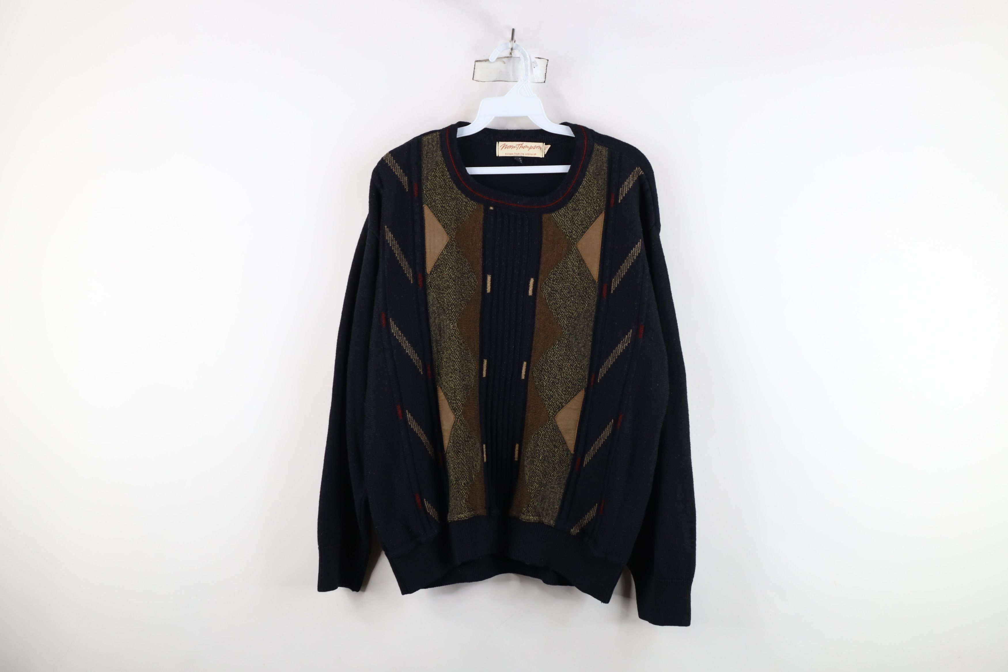 Vintage Vintage 90s Coogi Style Wool Blend Knit Dad Sweater Size US M / EU 48-50 / 2 - 1 Thumbnail