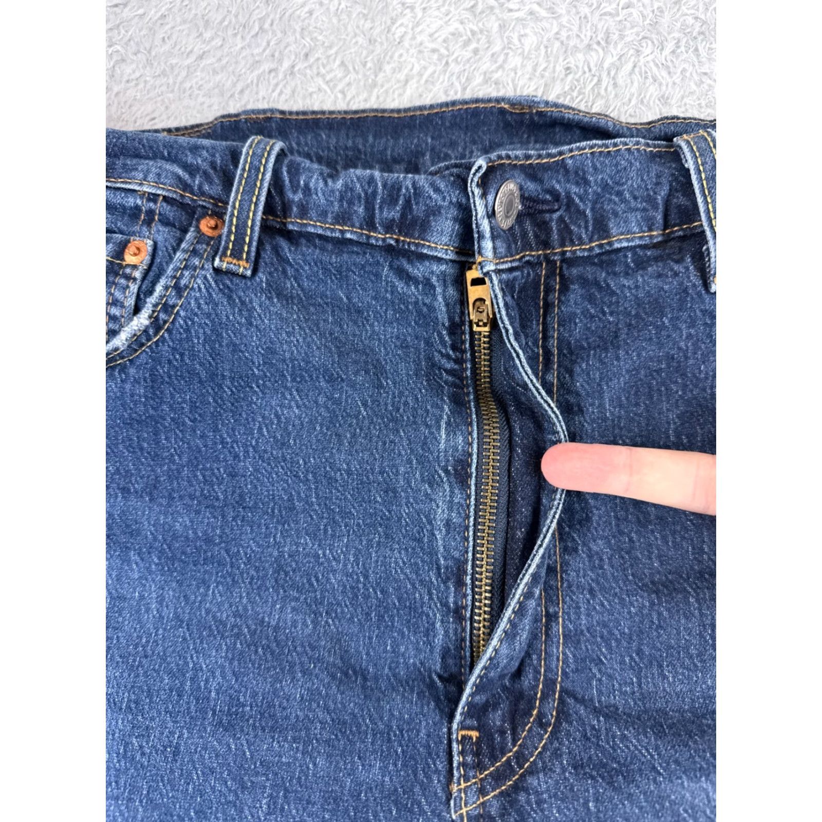 Levi's Levi's Jeans Men Slim 38 Blue Denim 512 Premium Distressed 29 Inseam 36 Waist 38 5-Pocket Logo Button Zip Regular Inseam 29 Vintage No Size US 38 / EU 54 - 5 Thumbnail