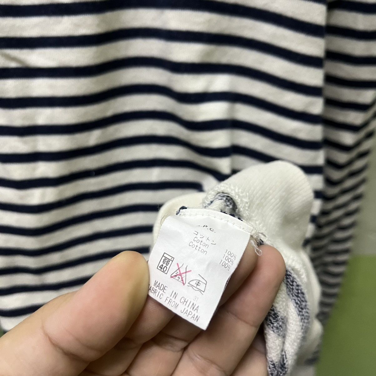 A.P.C. Rare A.P.C Stripe Sweatshirt Size US XS / EU 42 / 0 - 8 Thumbnail