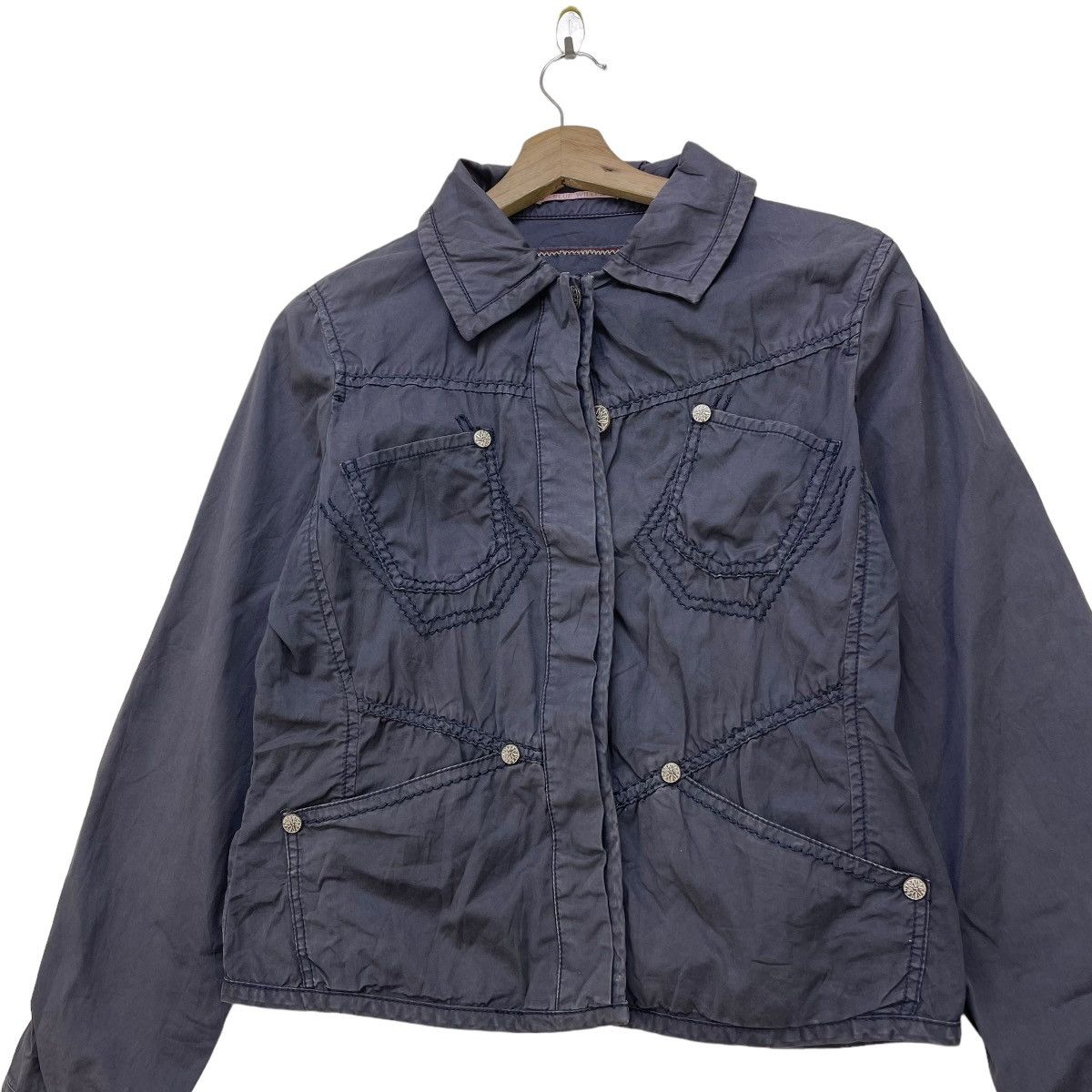 Japanese Brand Japanese Brand Blue Willis Awesome Jacket Size S / US 4 / IT 40 - 3 Thumbnail