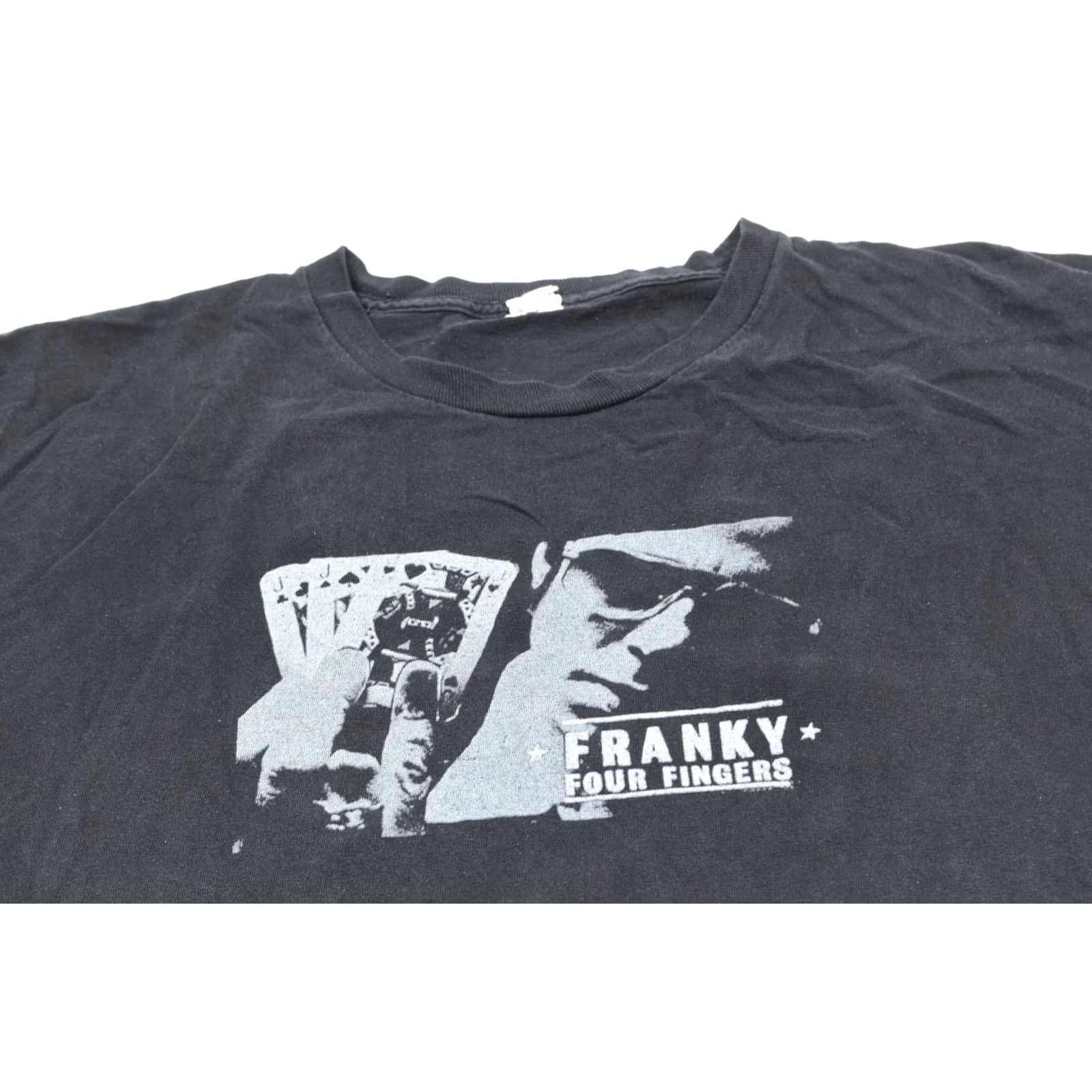 Vintage VINTAGE Franky Four Fingers T-Shirt Mens 2XL Black Short Sleeve Crew Neck Y2K Size US XXL / EU 58 / 5 - 3 Thumbnail