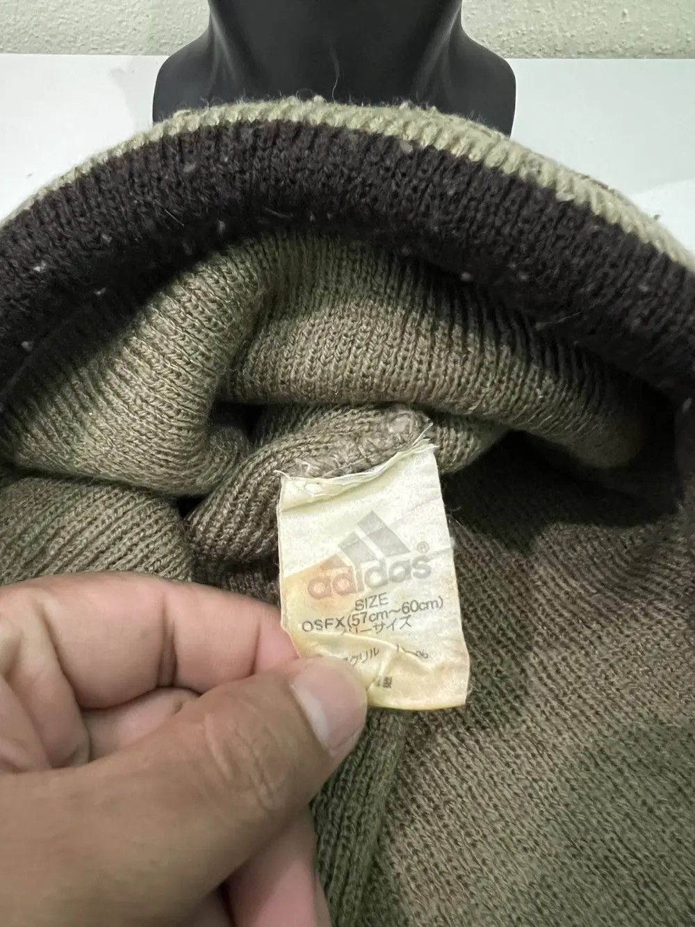 Adidas Vintage adidas Beanie Hat Size ONE SIZE - 6 Thumbnail