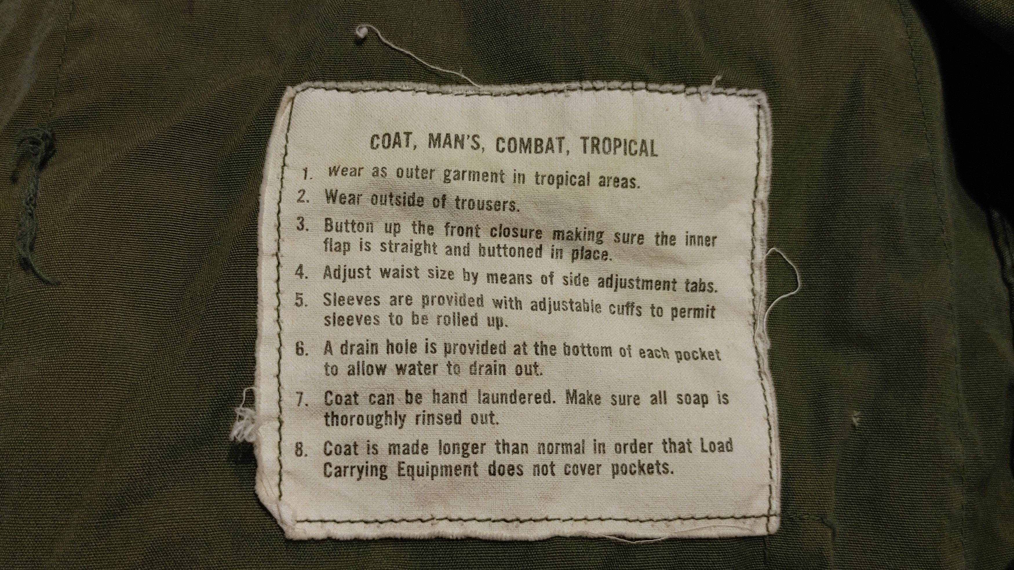 Vintage Vietnam Era Field Jacket Vintage 70s USA Military Poplin Size US S / EU 44-46 / 1 - 10 Thumbnail