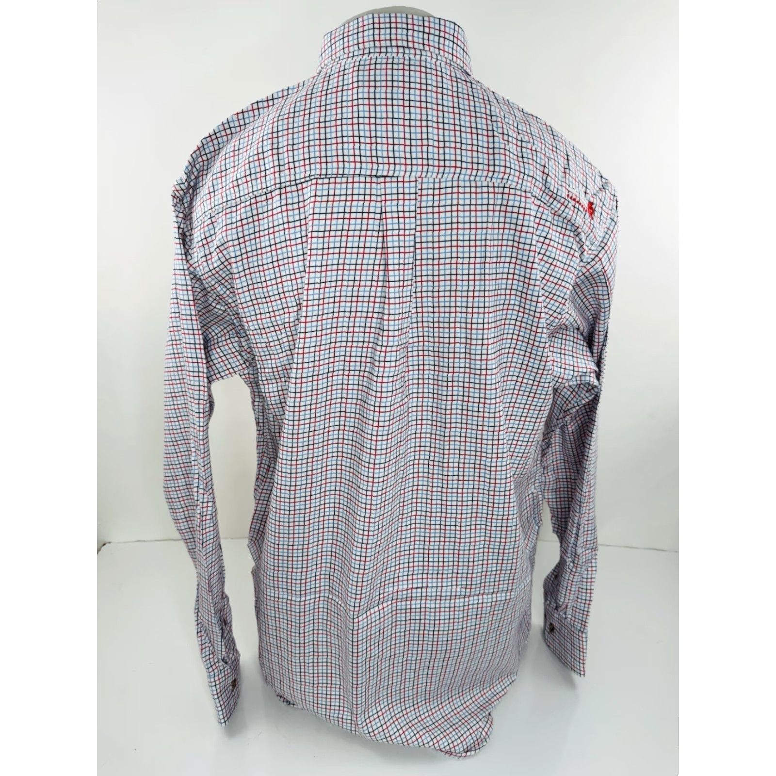 Ariat Ariat FR - New w Tag Flame Resistant L Gauge Work Shirt Shirt Mens L Red / Blue / White N/A Size US L / EU 52-54 / 3 - 2 Thumbnail