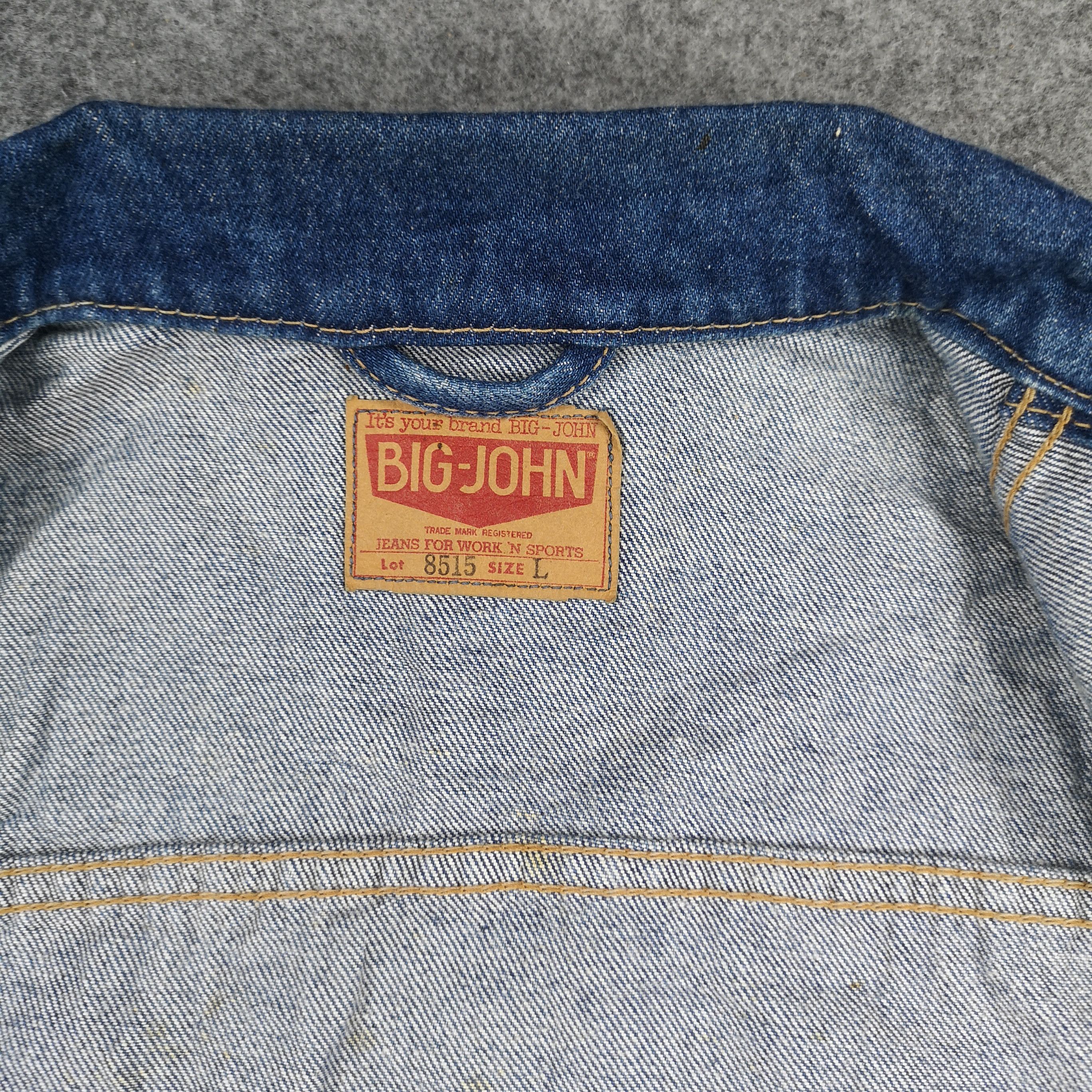 Big John Vintage Big John Blue Denim Trucker Jacket Size US L / EU 52-54 / 3 - 6 Thumbnail