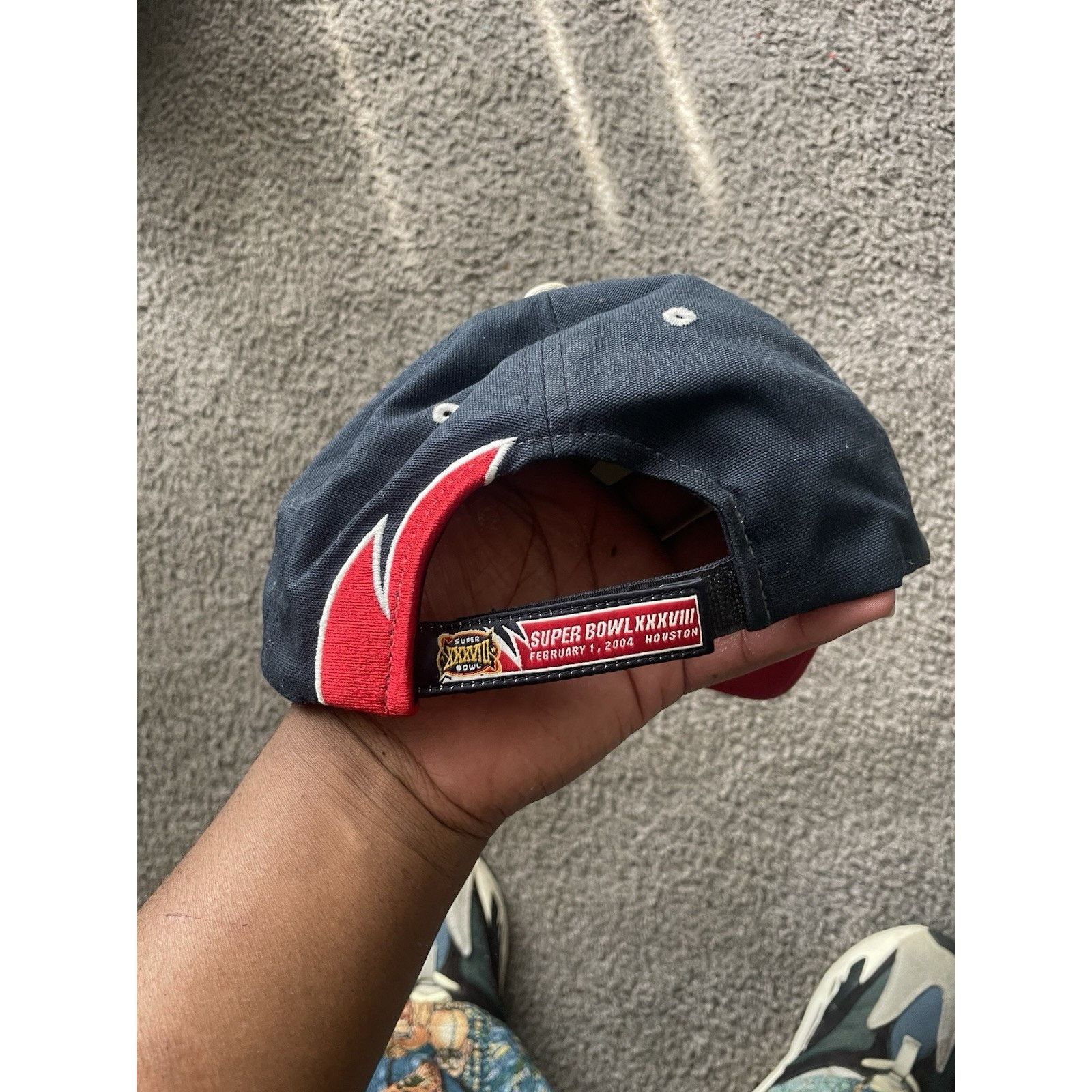 Reebok Super Bowl XXXVIII Houston 2004 Hat Men One Size Blue Size ONE SIZE - 2 Thumbnail