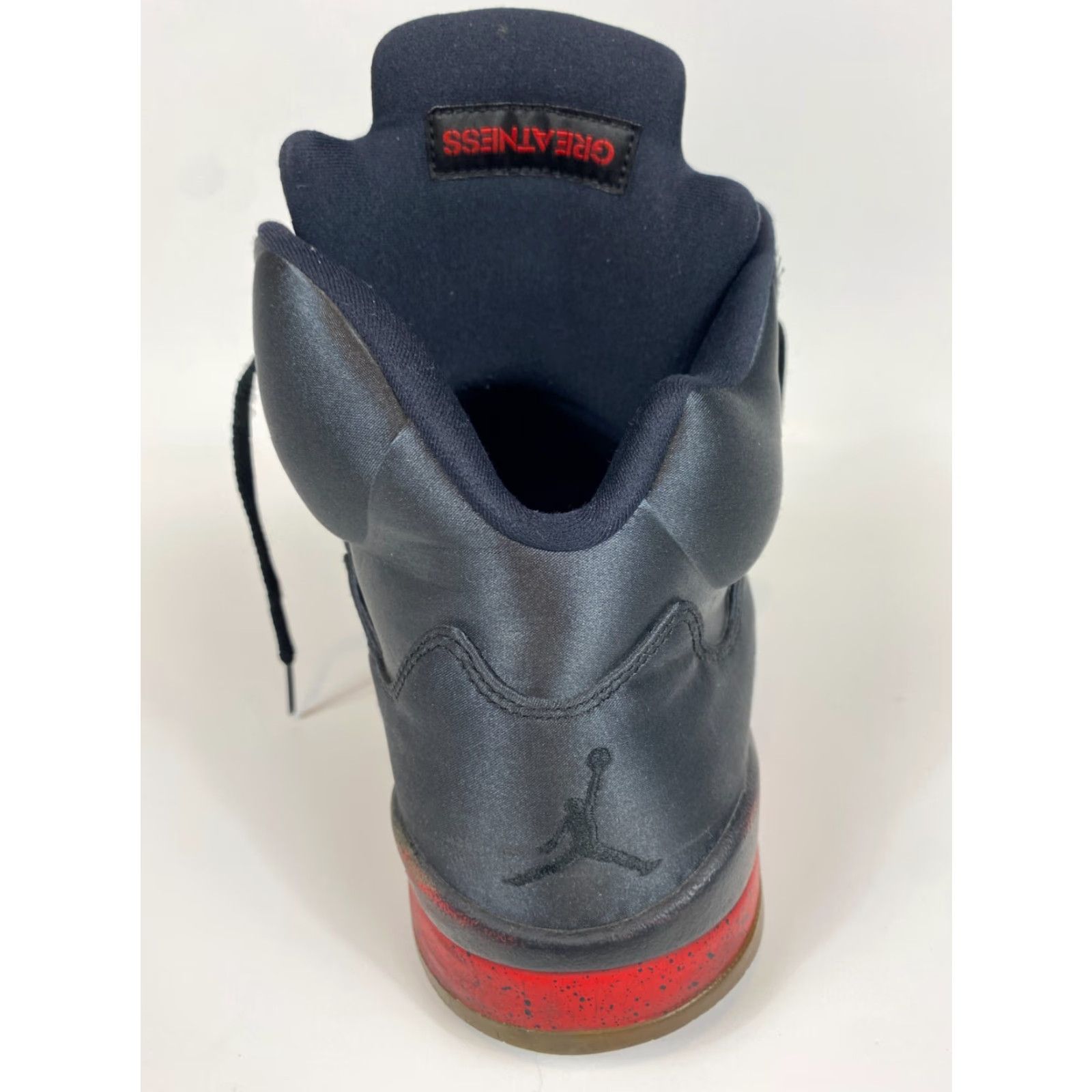Jordan Brand Nike Air Jordan 5 Retro Satin Bred Main Selling Point Sneaker Mens US 12 Black 136027-006 2018 Size ONE SIZE - 6 Thumbnail