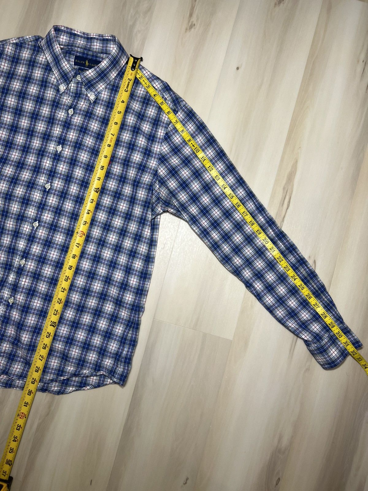 Polo Ralph Lauren Polo Ralph Lauren Men's L Slim Fit Stretch Blue Red Gingham Size US L / EU 52-54 / 3 - 5 Thumbnail