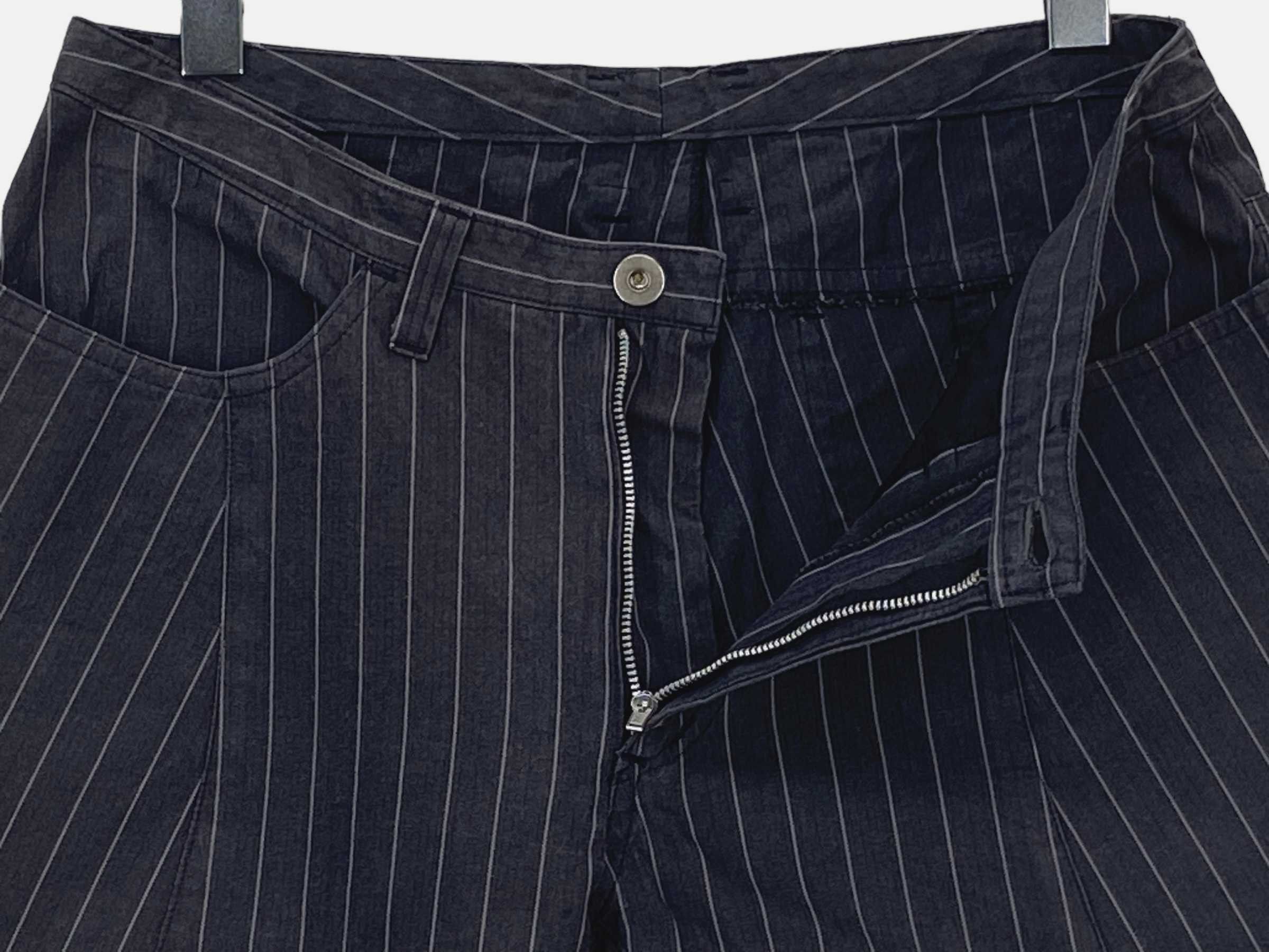 Japanese Brand Parashuto Bootcut Pants Stripes Flare Pants Size 26" / US 2 / IT 38 - 7 Thumbnail