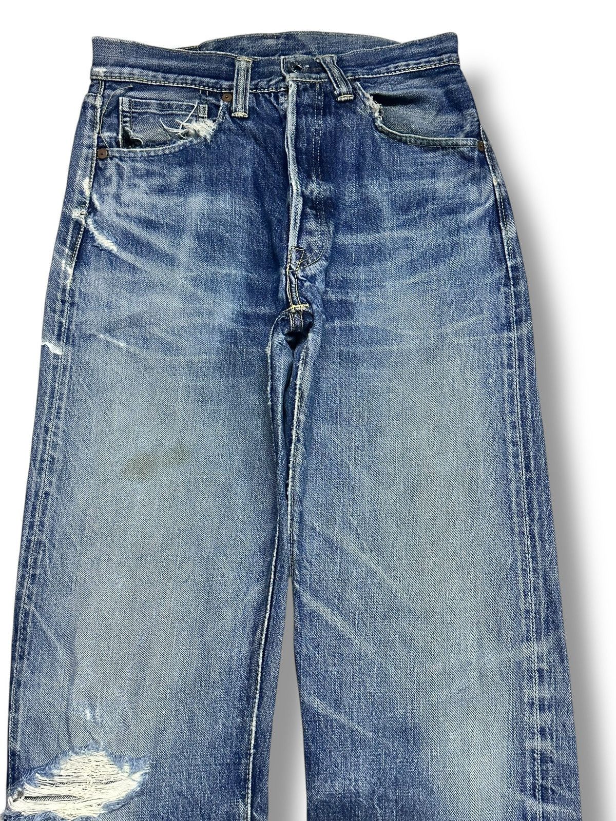 Skull Jeans by an Alchemist Rare SKULL Jeans By An Alchemist Selvedged 5002xx Distressed Size US 28 / EU 44 - 3 Thumbnail