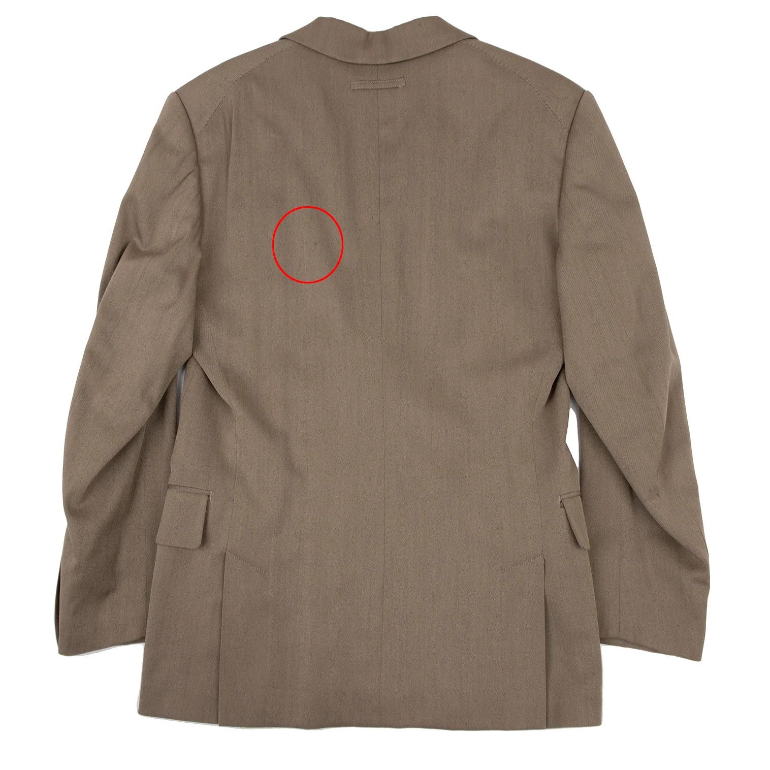 Jean Paul Gaultier Wool and Rayon Stripe 2B Jacket in Beige Size 48 Size US M / EU 48-50 / 2 - 16 Thumbnail