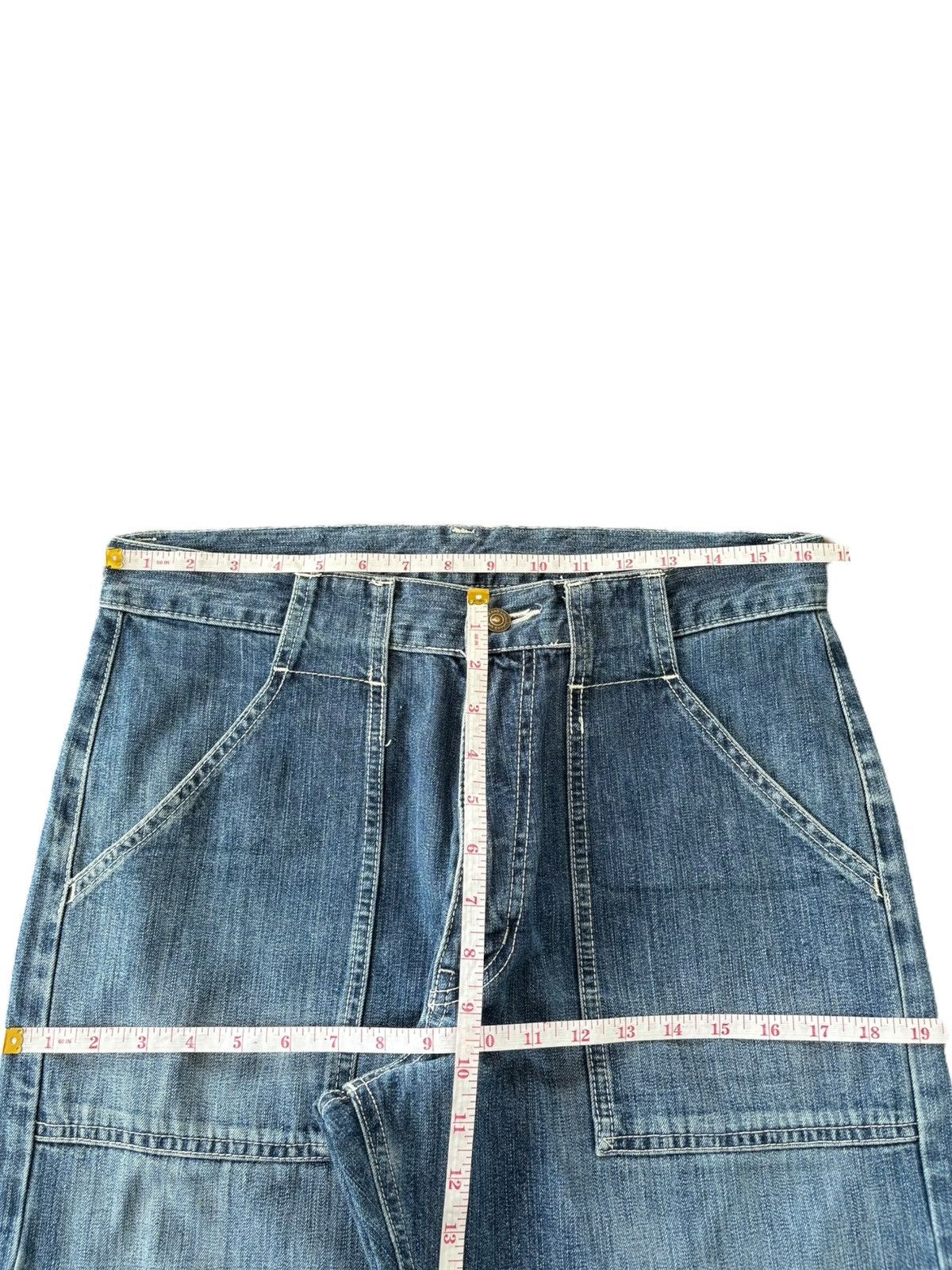 Uniqlo Vintage Uniqlo Baker Distressed Baggy Jeans Size US 33 - 7 Thumbnail