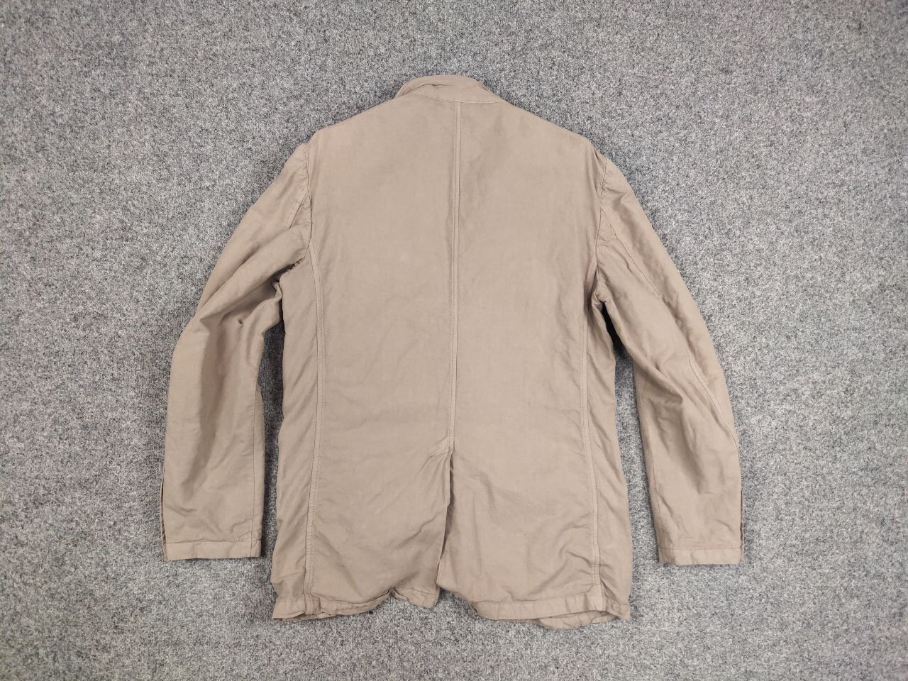 Faconnable Faconnable Cotton x Linen Beige Blazer Pocket Jacket Size US L / EU 52-54 / 3 - 14 Thumbnail