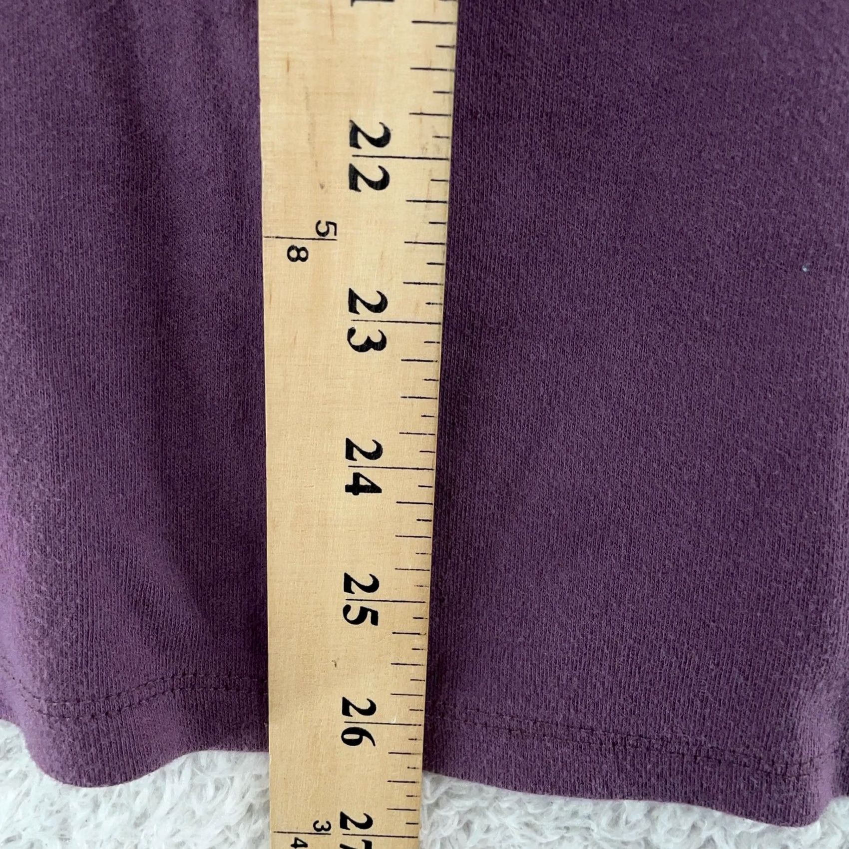 Vintage Roaman's Shirt Womens 4X Purple Pleated 3/4 Sleeve Pockets Tunic A-Line Size XXL / US 16-18 / IT 52-54 - 5 Thumbnail