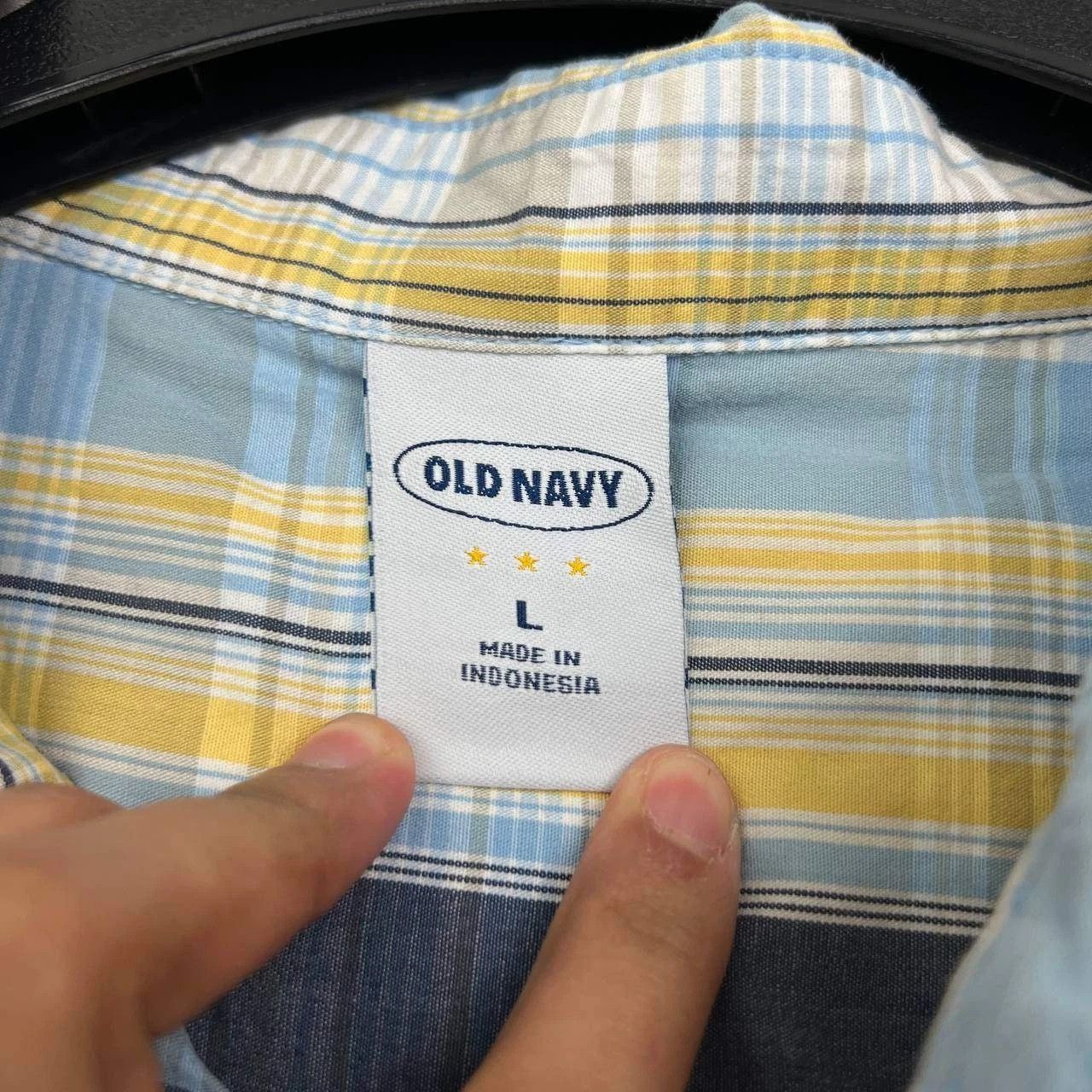 Old Navy Old Navy Button Up Shirt Men Flannel Collared Cotton L Size US L / EU 52-54 / 3 - 6 Thumbnail