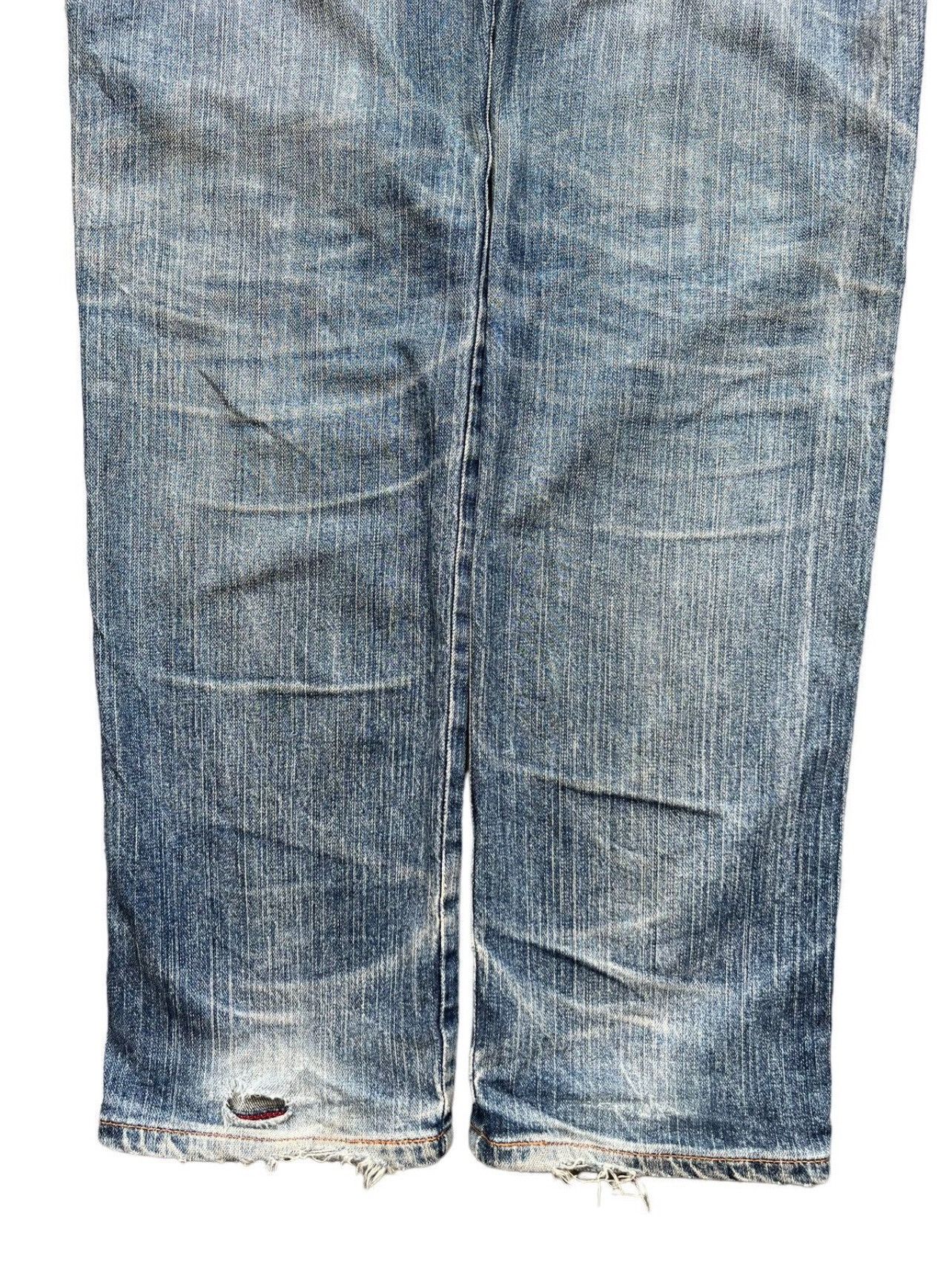 Edwin Vintage Edwin Blue Trip Distressed Jeans 32x34 Size US 32 / EU 48 - 6 Thumbnail