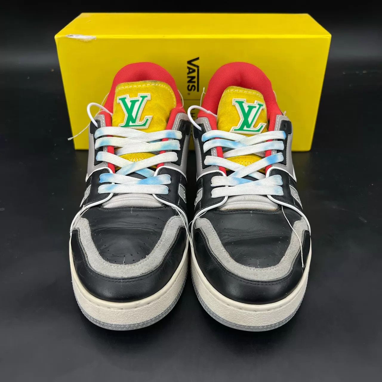 Louis Vuitton LV Trainer Show yellow red size 8 CH6355 Size US 9 / EU 42 - 4 Thumbnail