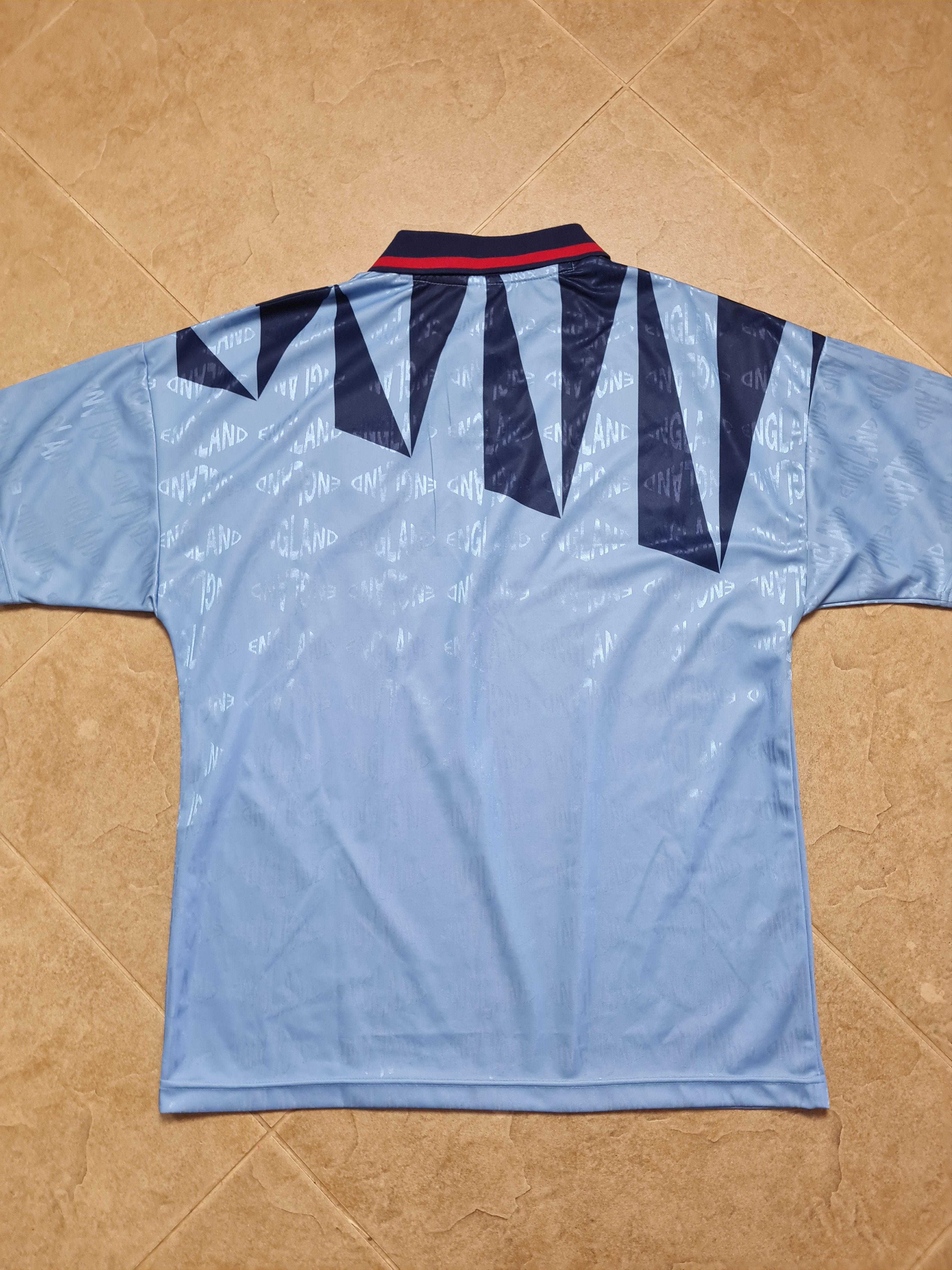 Other England Football Shirt Score Draw 3rd Away FA Retro 1990 Size US XL / EU 56 / 4 - 11 Thumbnail