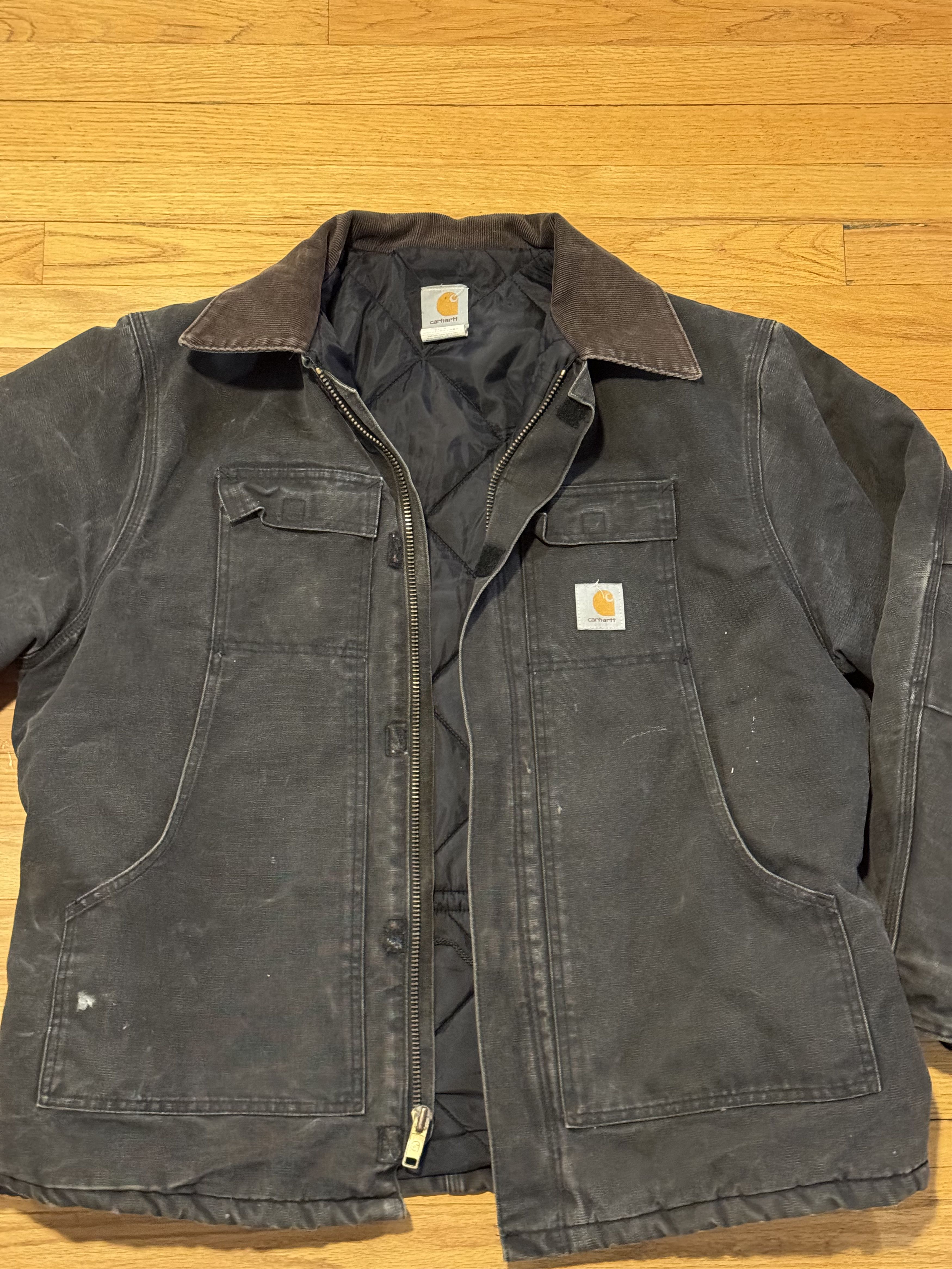Carhartt Carhartt CO3 BLK Men's Black Insulated Canvas Coat Size US XL / EU 56 / 4 - 5 Thumbnail