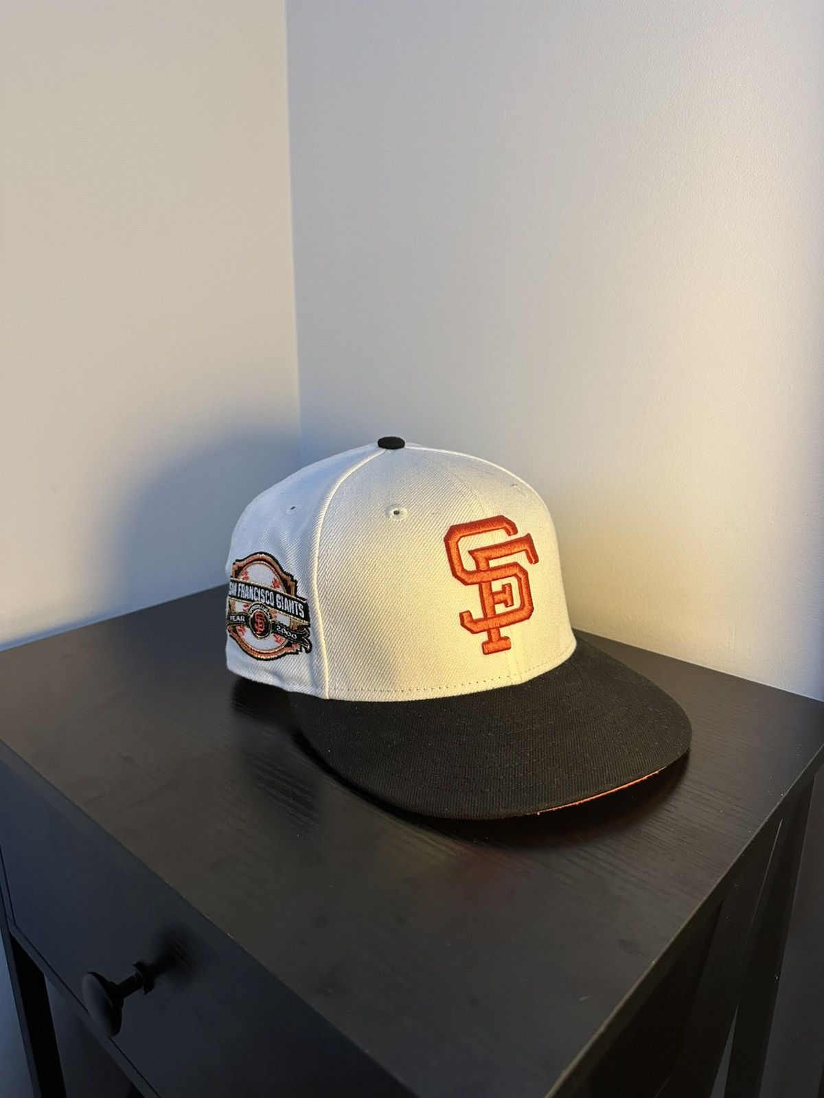 New Era San Francisco Giants Fitted Dual Patch Cream/Black/Orange Size ONE SIZE - 1 Thumbnail