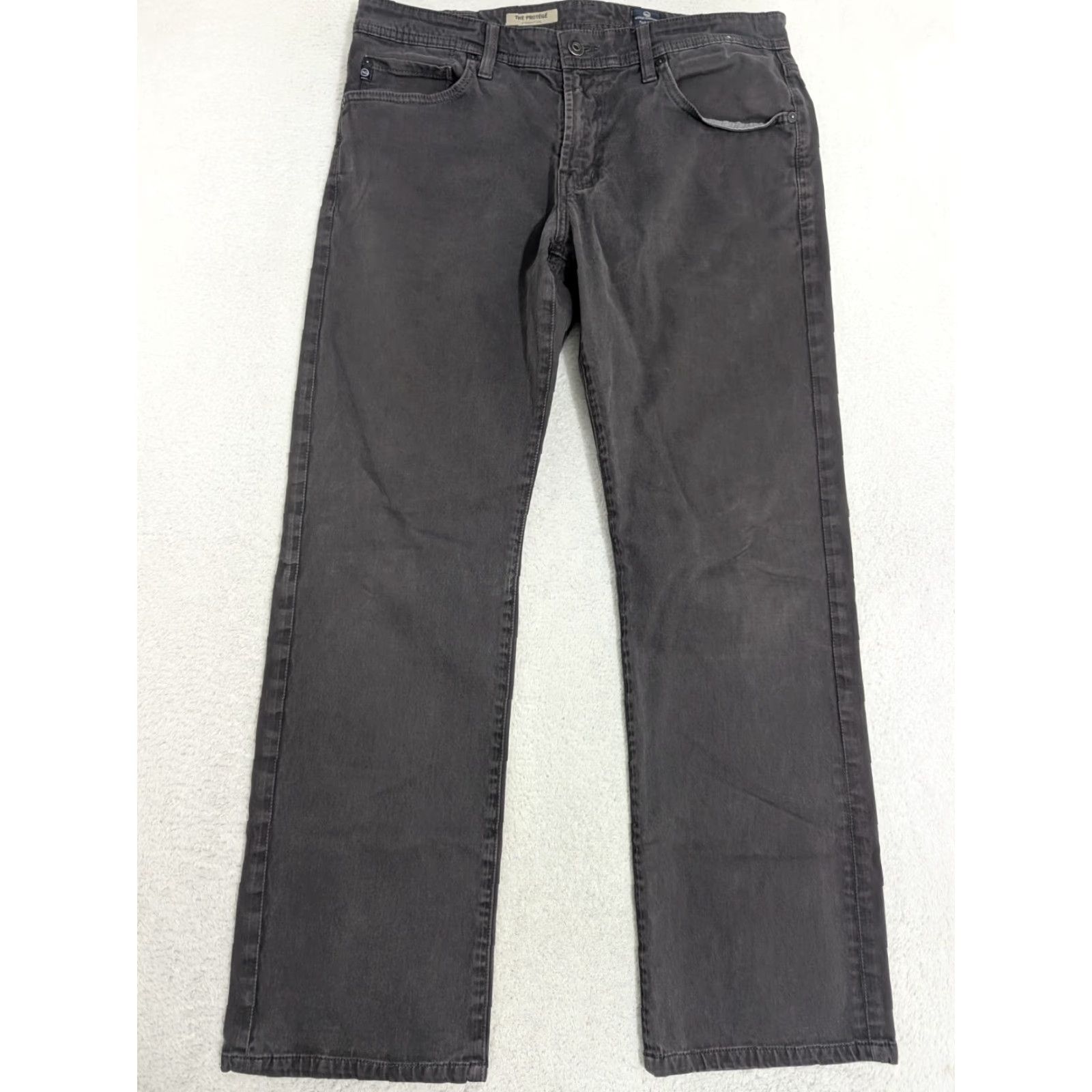 Vintage VINTAGE AG Adriano Goldschmied 5 Pocket Pants Mens 33 Gray Straight Leg The Protégé 90s? Size US 33 - 5 Thumbnail