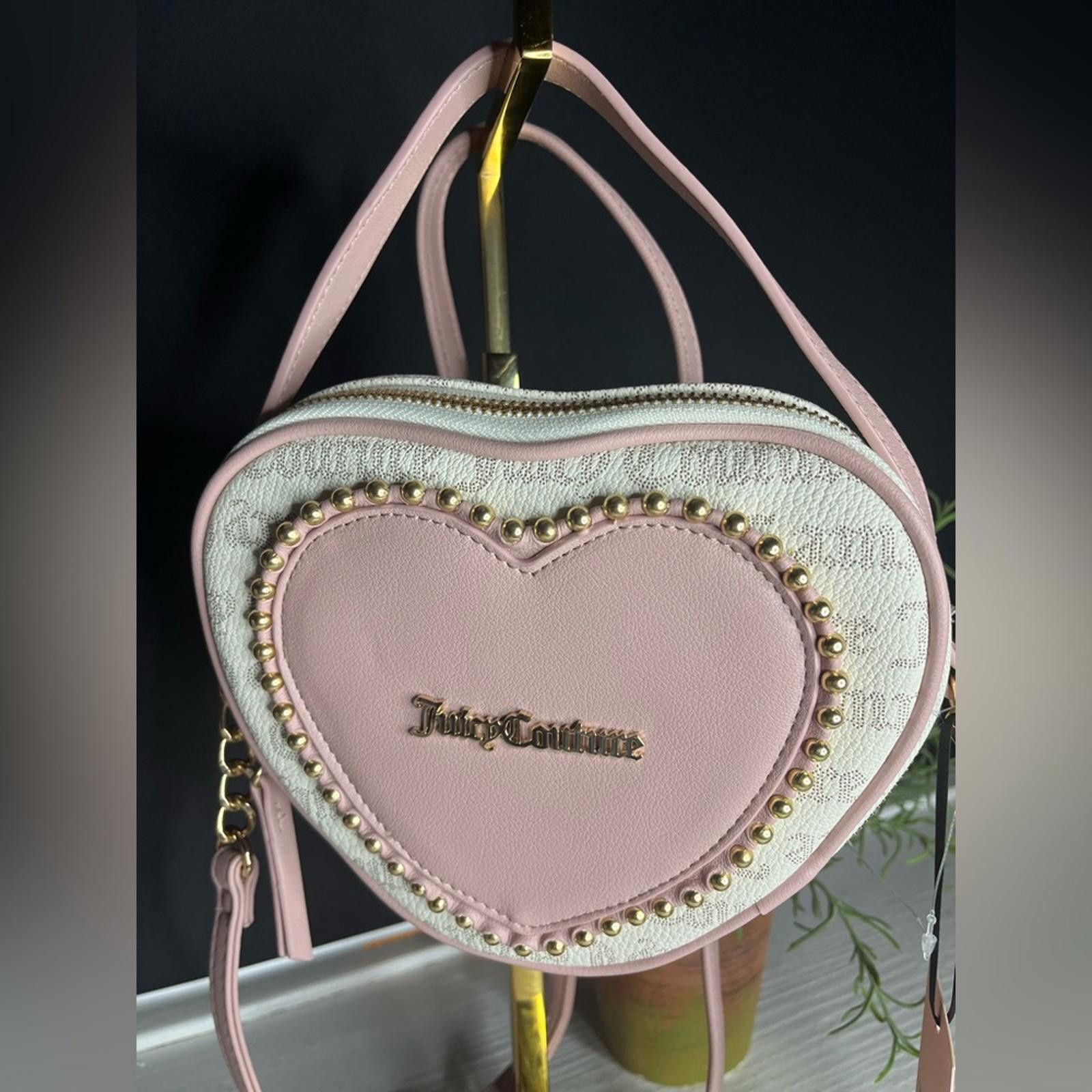 Juicy Couture Jeans Juicy Couture Live Never Dies Heart Crossbody Bag NWT in Pink, Women's