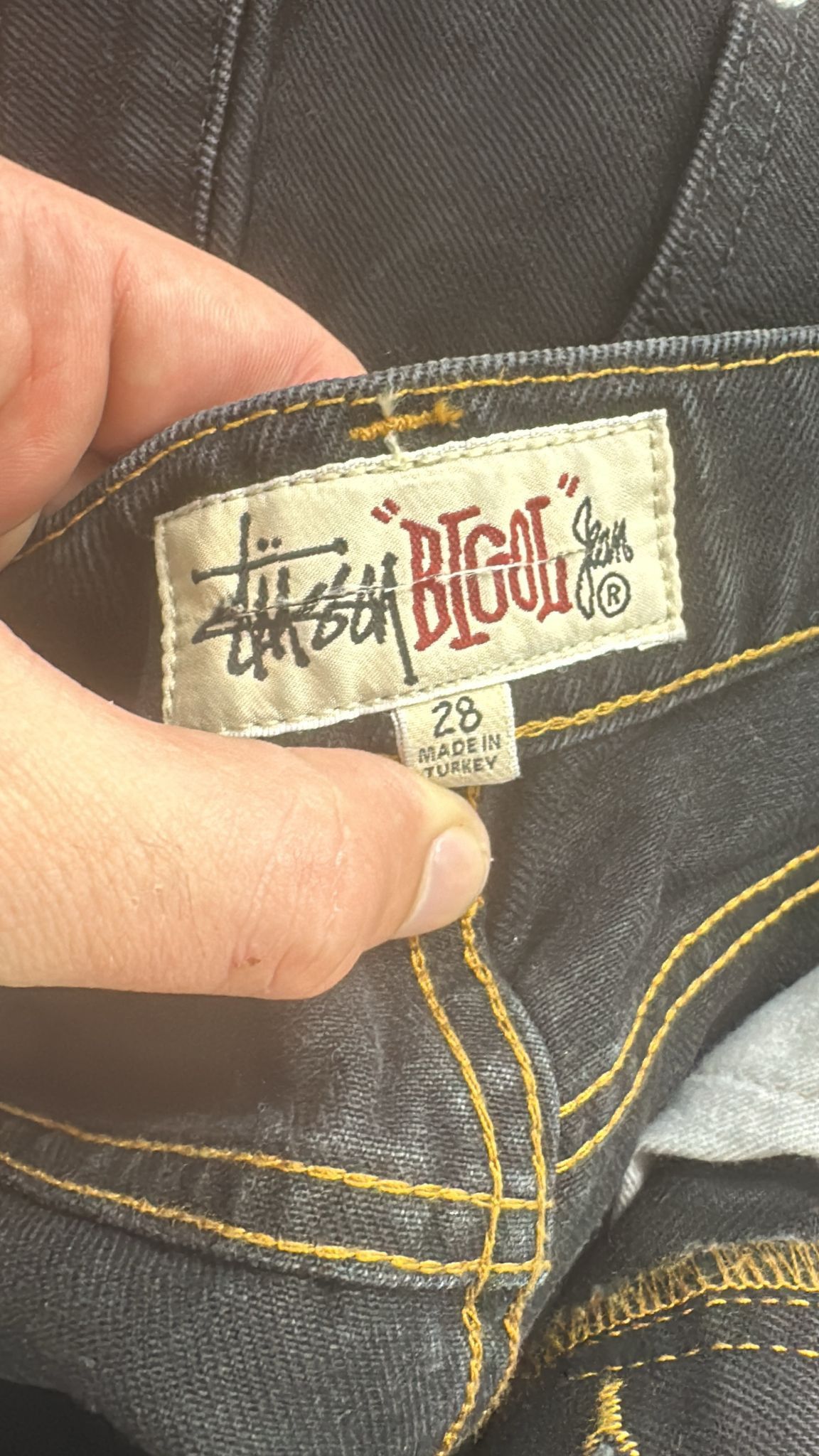 Stussy Stussy Big Ol Jean Size 28 Washed Black Size US 28 / EU 44 - 4 Thumbnail
