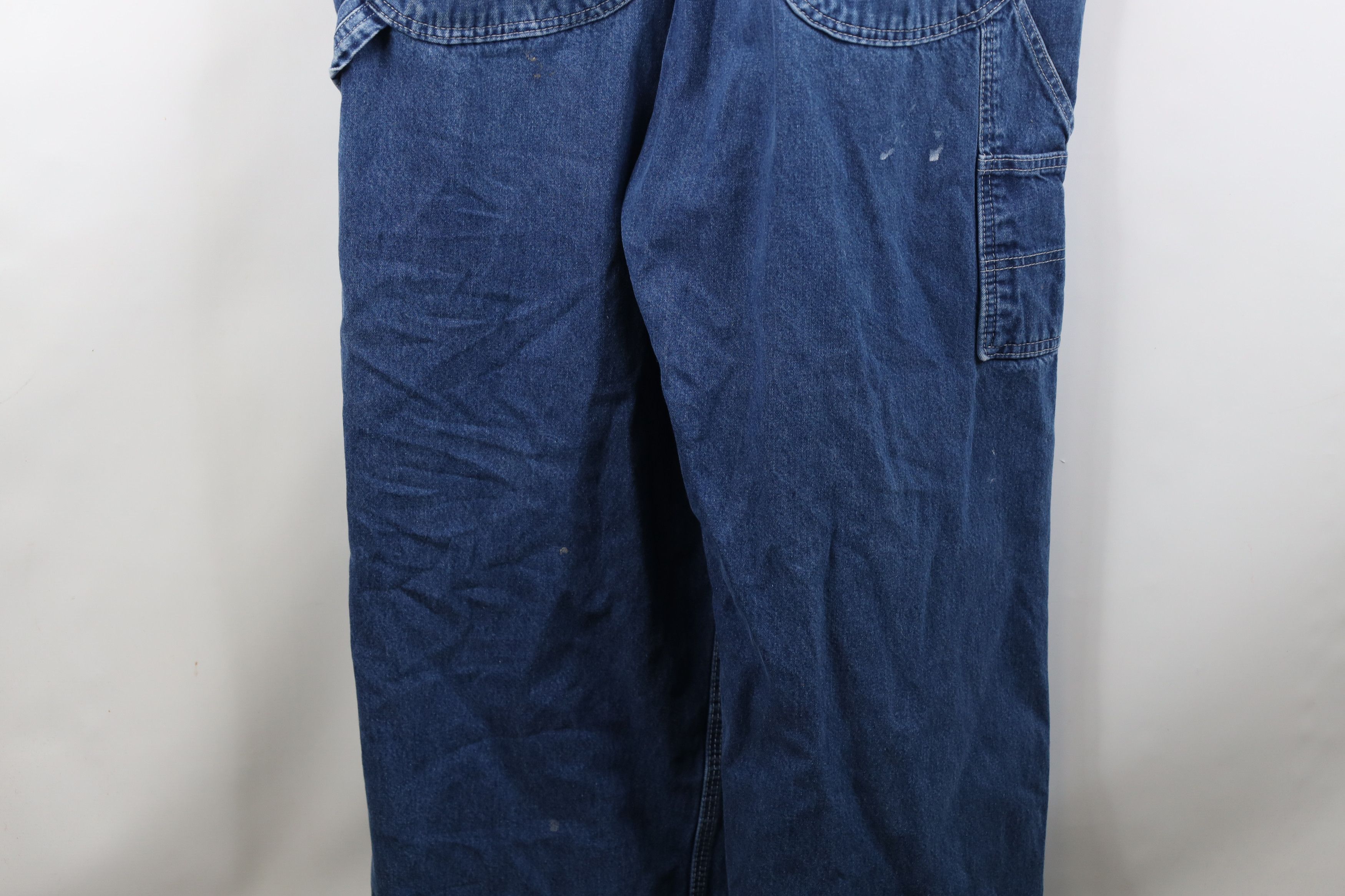 Vintage Vintage 90s Streetwear Distressed Wide Leg Denim Overalls Size US 42 / EU 58 - 20 Thumbnail