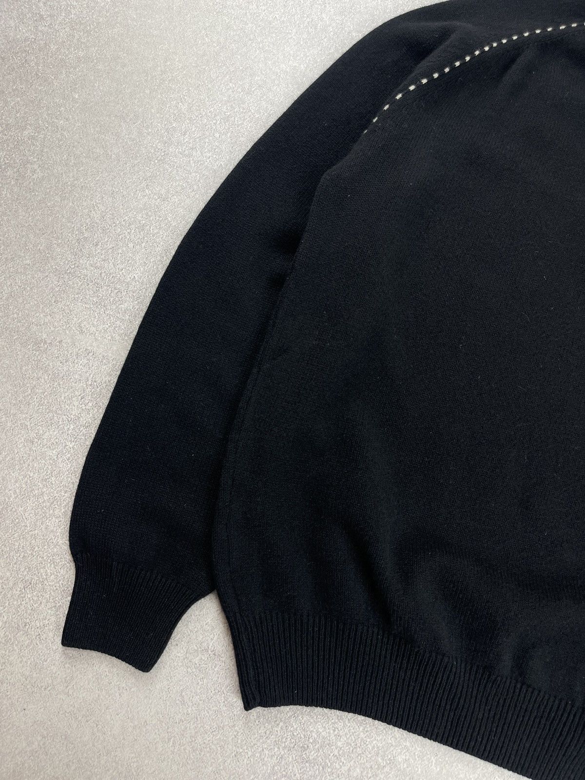 Gran Sasso × Vintage Vintage Gran Sasso Wool / Cashmere 1/3 Zip Knit Sweater Size US M / EU 48-50 / 2 - 13 Thumbnail