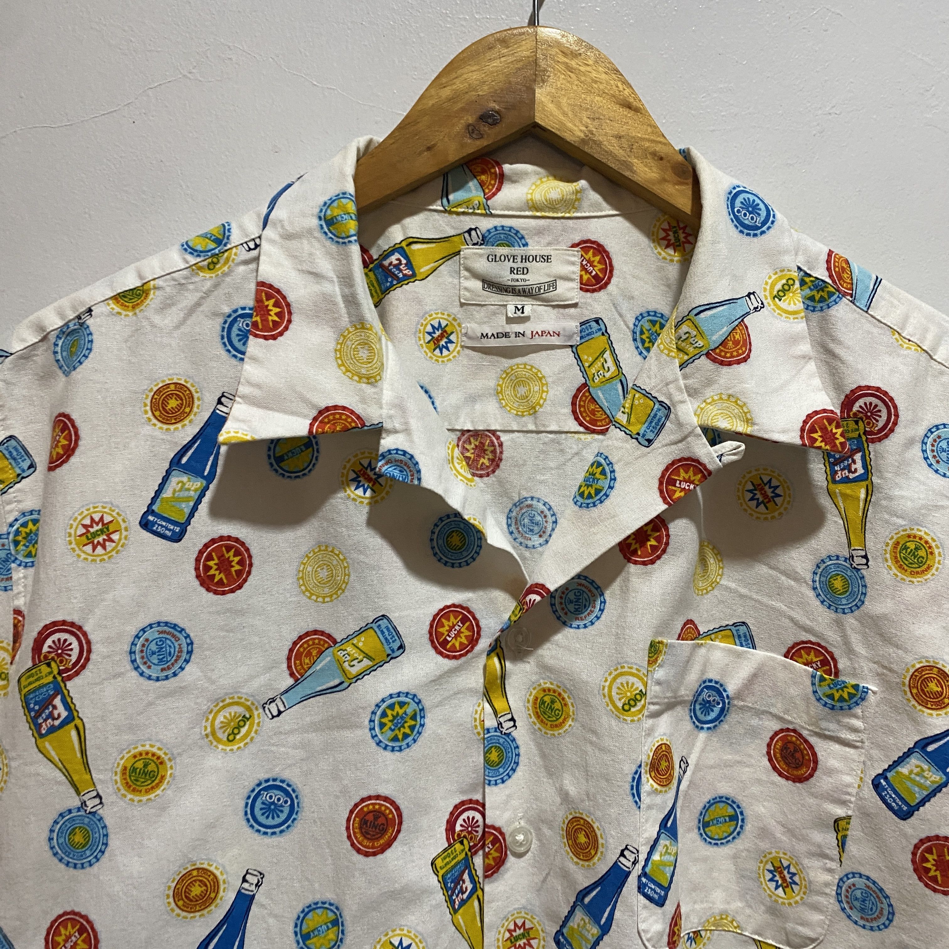 Japanese Brand Glove House Red Japan Pattern Shirt M/L Size US M / EU 48-50 / 2 - 3 Thumbnail