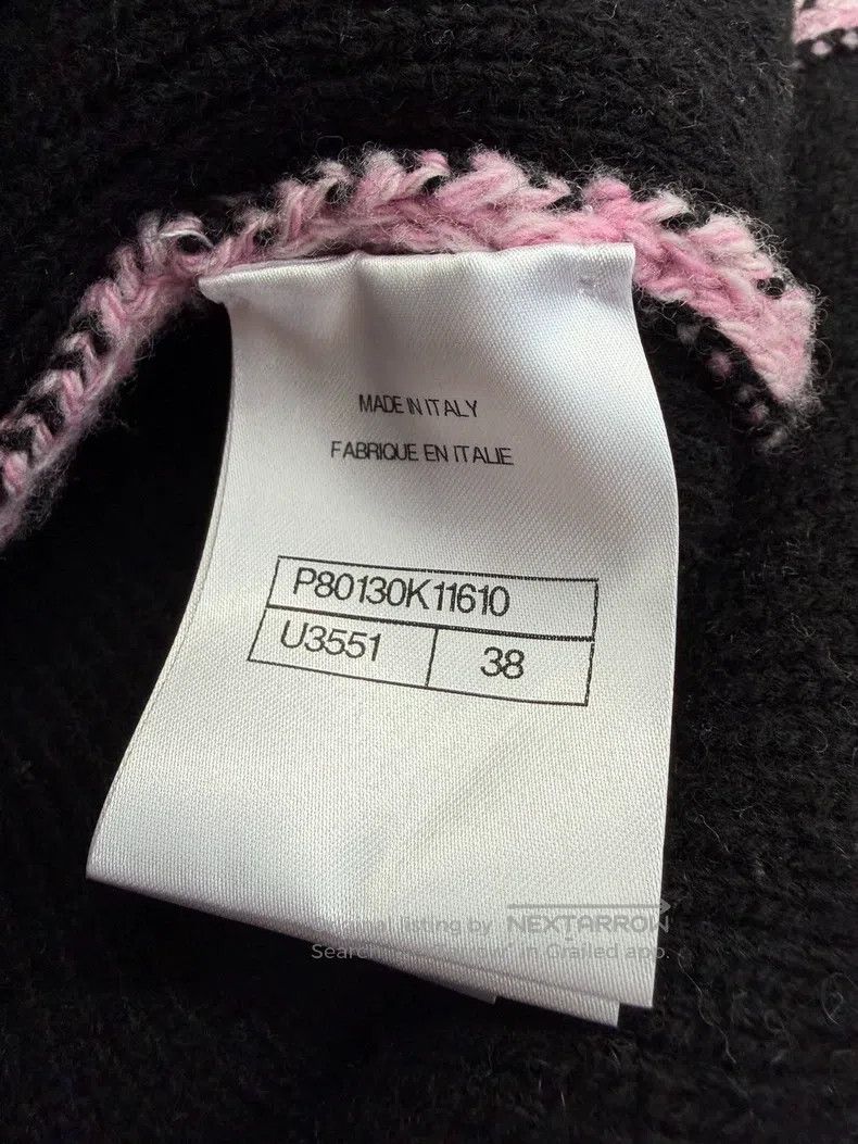 Chanel Chanel Pink cotton wool knitted coat Size XS / US 0-2 / IT 36-38 - 6 Thumbnail