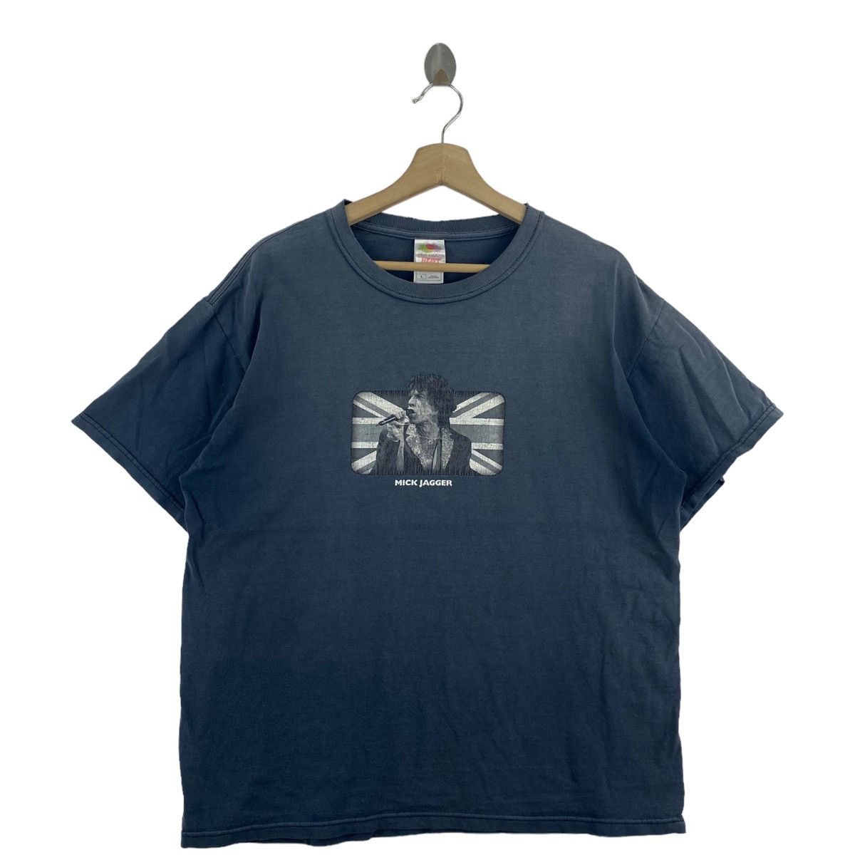 Vintage Vintage Distressed Rolling Stone MICK JAGGER English Singer Size US L / EU 52-54 / 3 - 1 Thumbnail