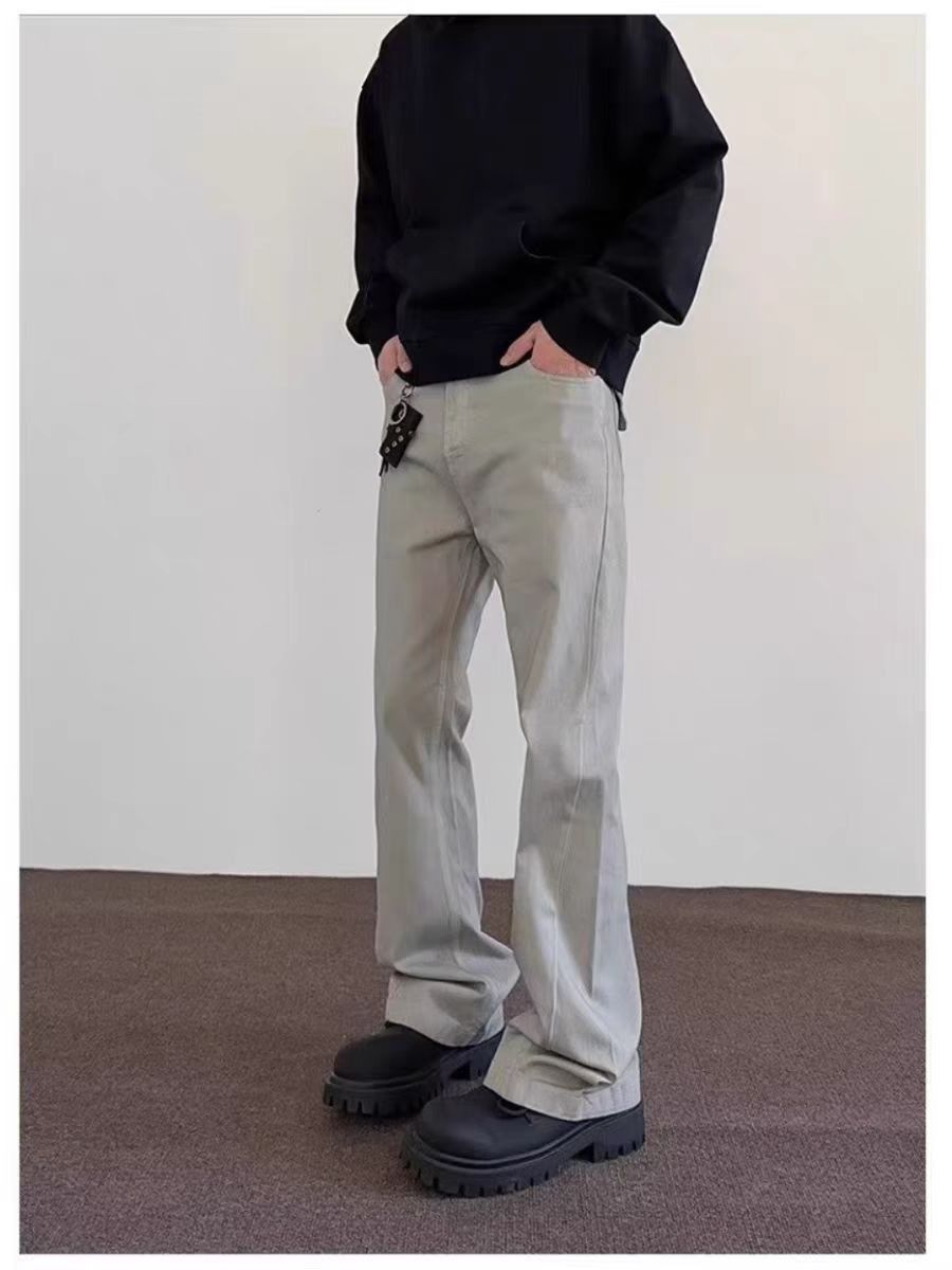 Japanese Brand × Jean High Street Dirty Gray Micro Flare Jeans Size US 34 / EU 50 - 3 Thumbnail