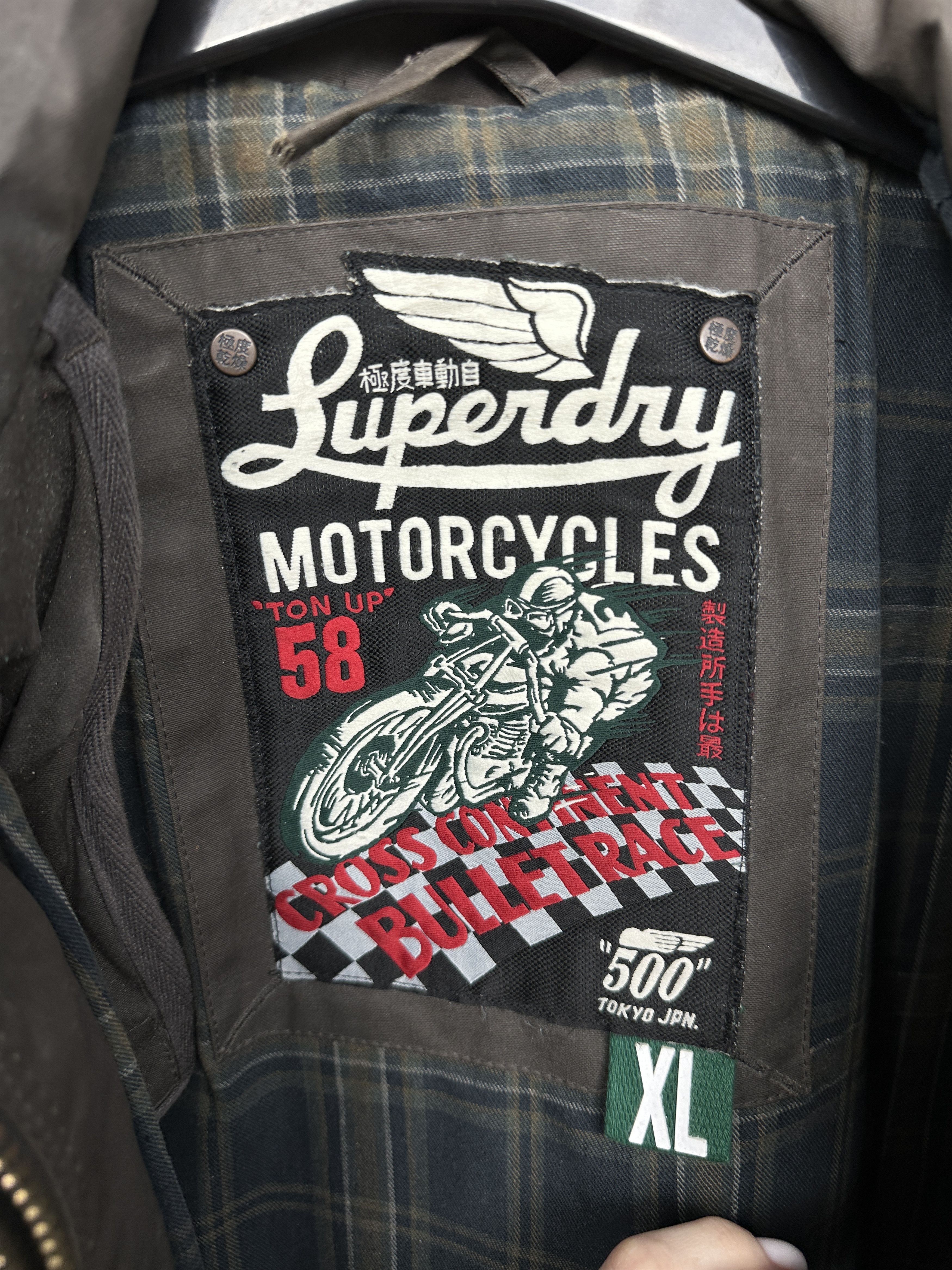 Superdry Superdry Vintage Mens Motorcycles Biker Wax Jacket Size US XL / EU 56 / 4 - 6 Thumbnail