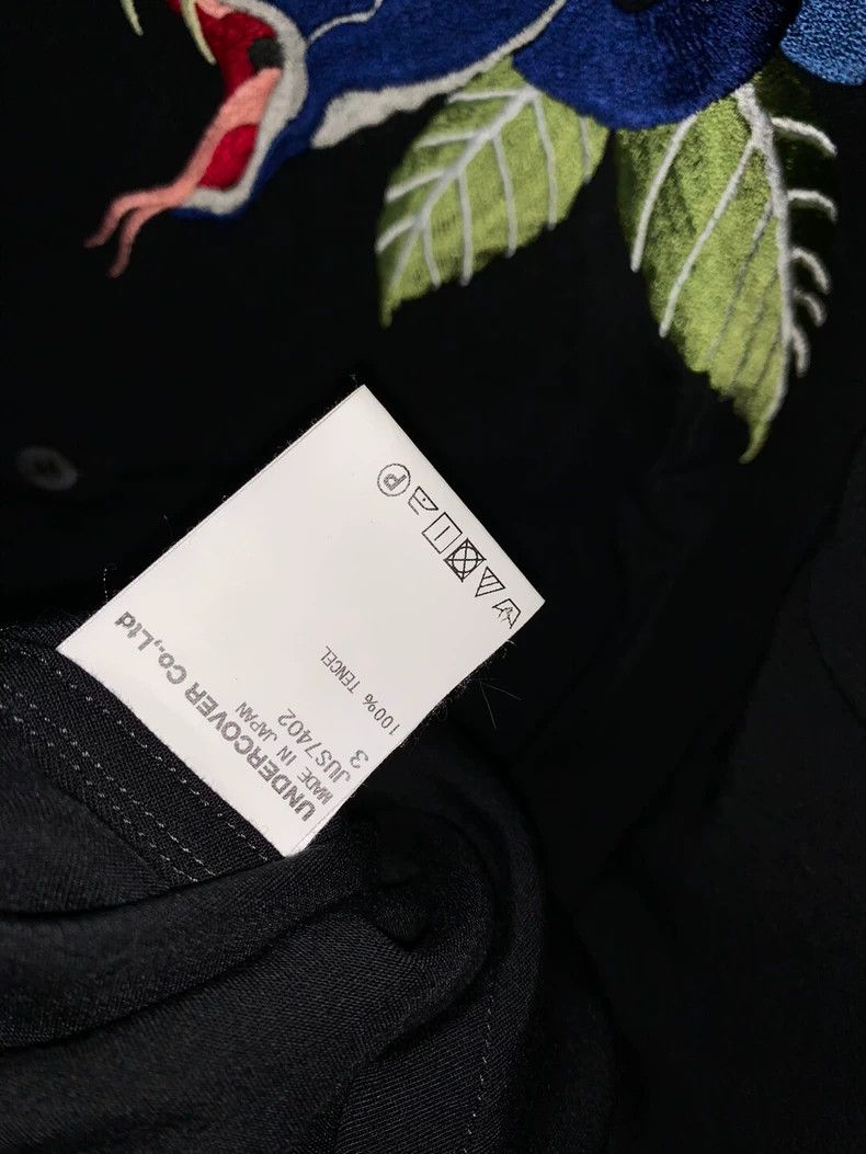 Undercover undercover Rose Snake Embroidered Short Sleeve Shirt 2502-N Size US L / EU 52-54 / 3 - 5 Thumbnail