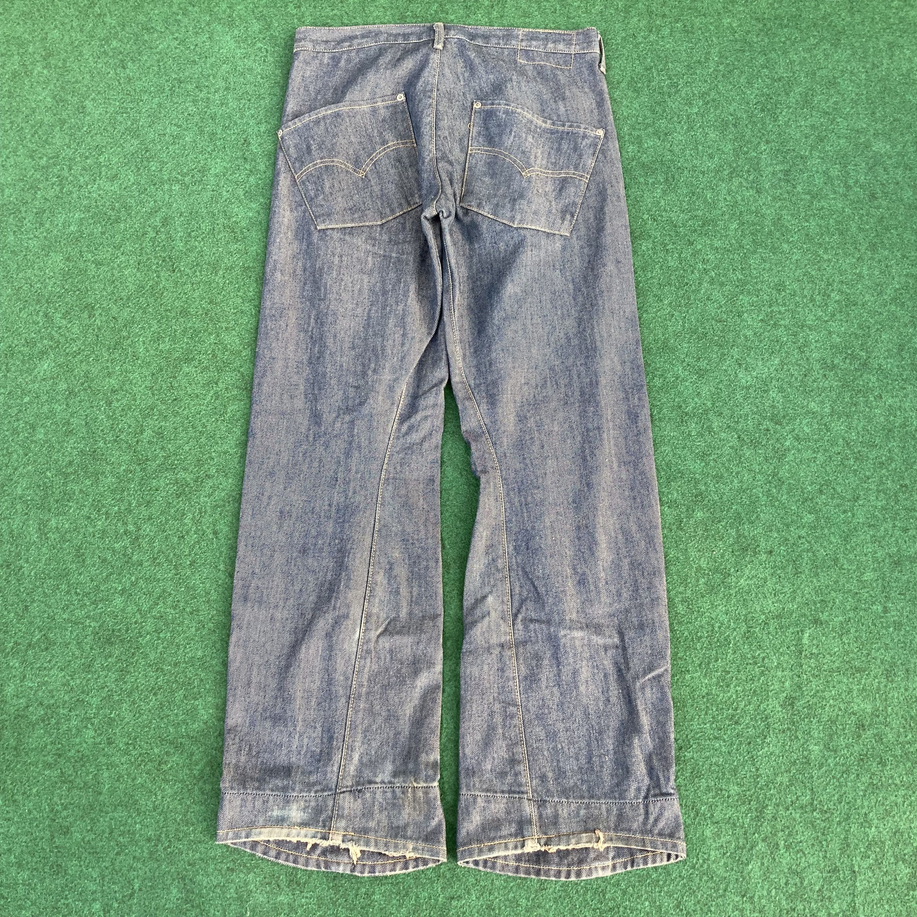 Japanese Brand × Levi's × Vintage Vtg Levis Engineered Kimura Denim 90s Button Jeans Size US 32 / EU 48 - 13 Thumbnail