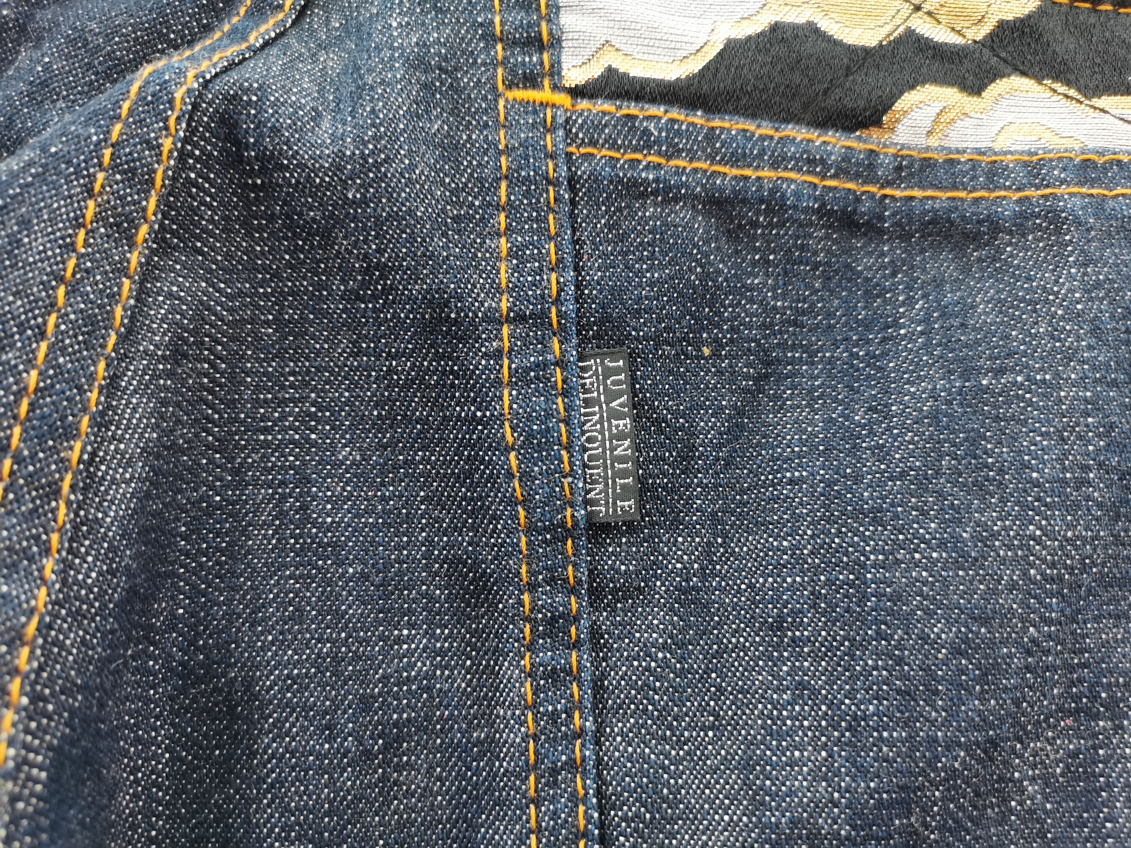 Japanese Brand × Vintage Vintage Juvenile Delinquent Dragon Indigo Denim Size 41 Size US 41 - 8 Thumbnail