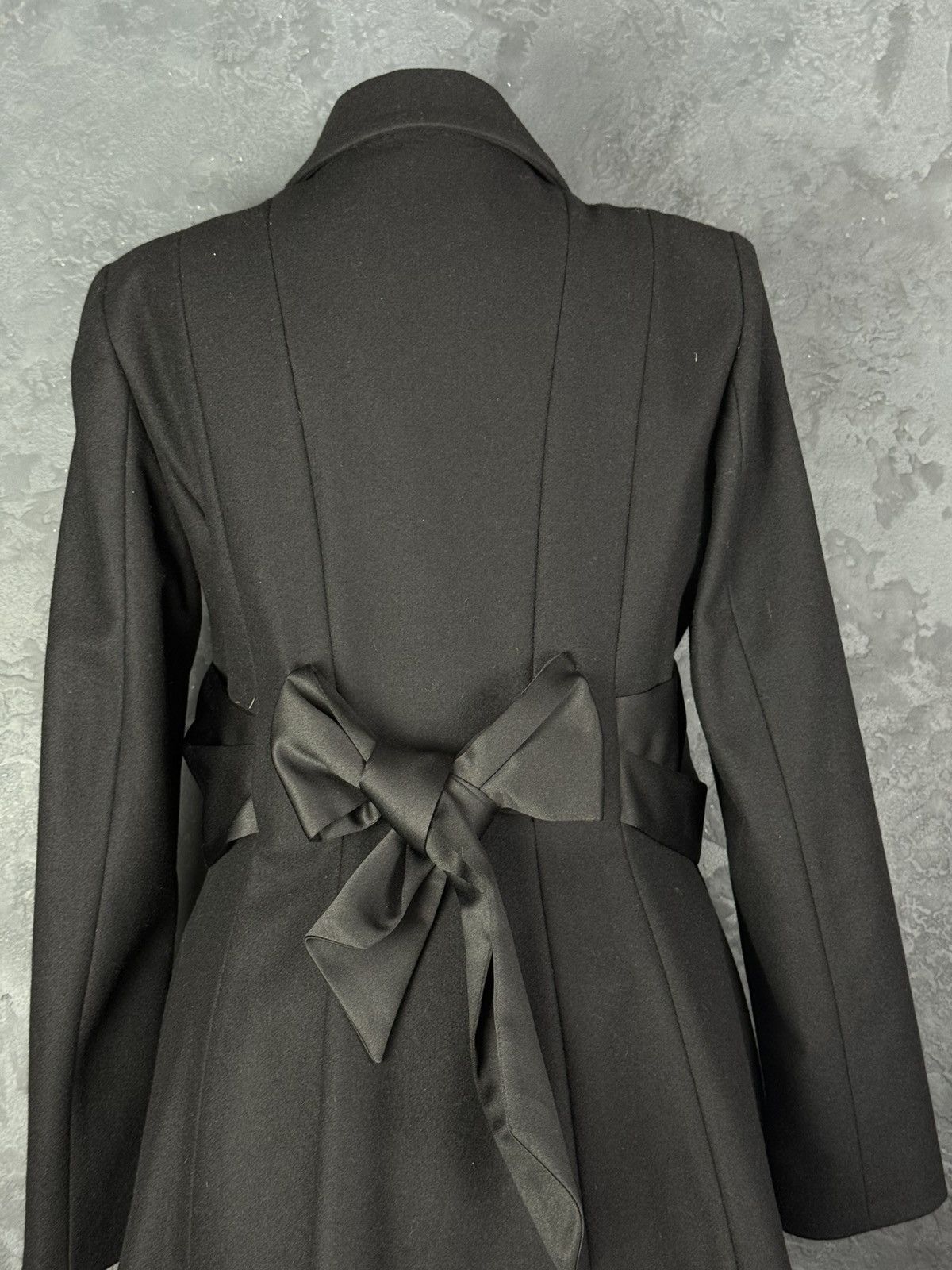 Love Moschino Love Moschino Black Wool Jackets & Women's Coat Size M / US 6-8 / IT 42-44 - 11 Thumbnail